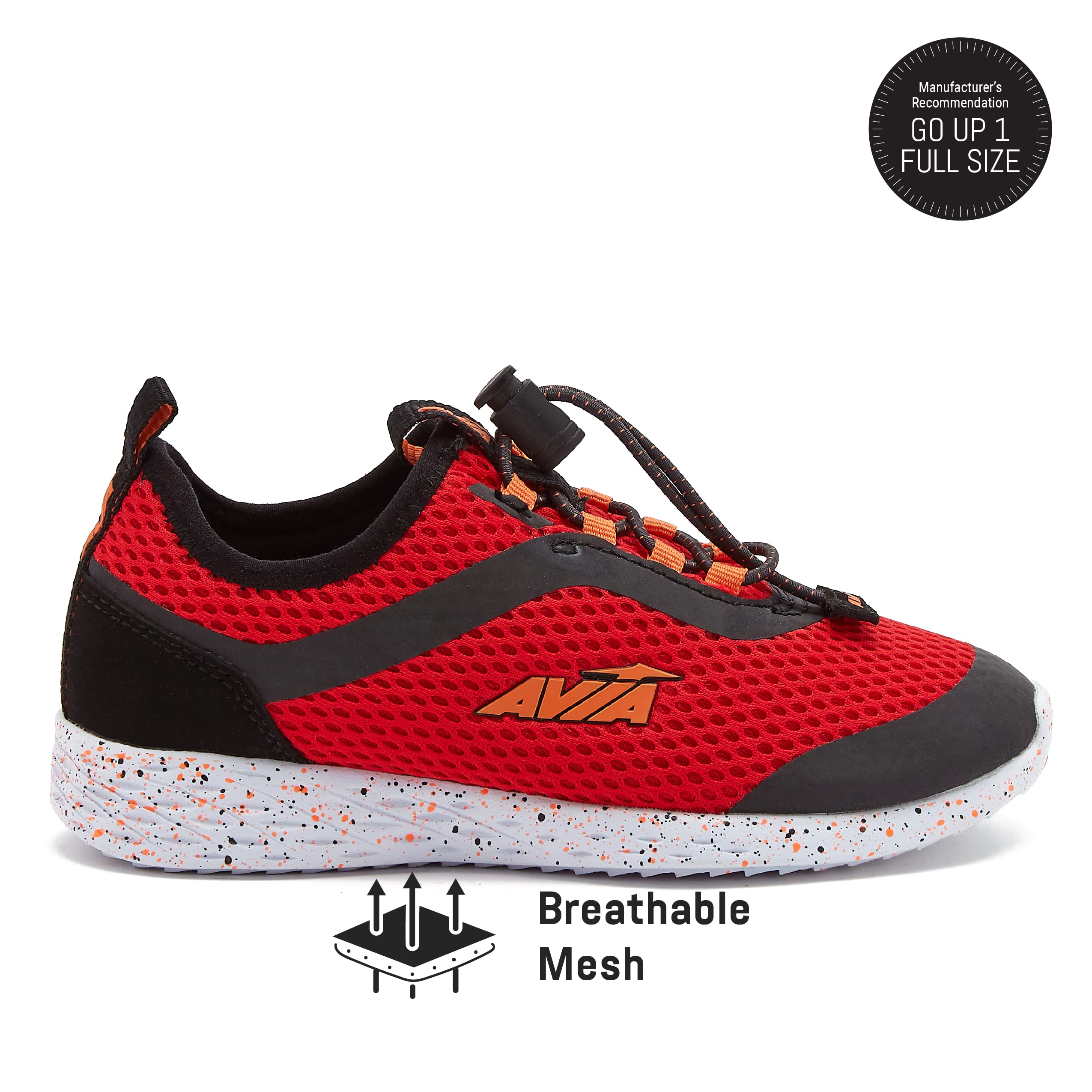 **Avia Avi Spirit Slip-On Boys' Sneakers – Lightweight Tennis & Running Shoes for Toddler, Little & Big Kids (Sizes 11-6) – Perfect for School, Sports & Casual Wear**
