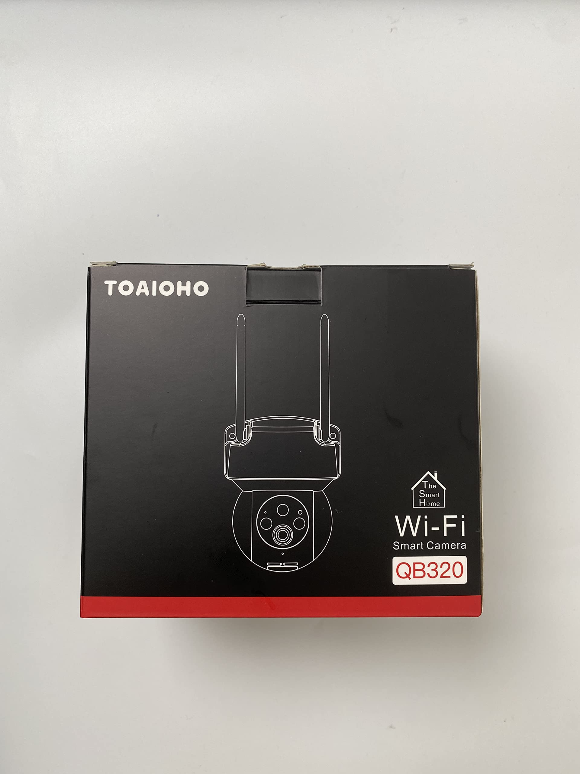 Outdoor Security Camera Wired 2.4G WiFi PTZ IP Camera with Color Night Vision & Motion Tracking - Smart Home Surveillance System for Front Door, Backyard, and Garage Protection