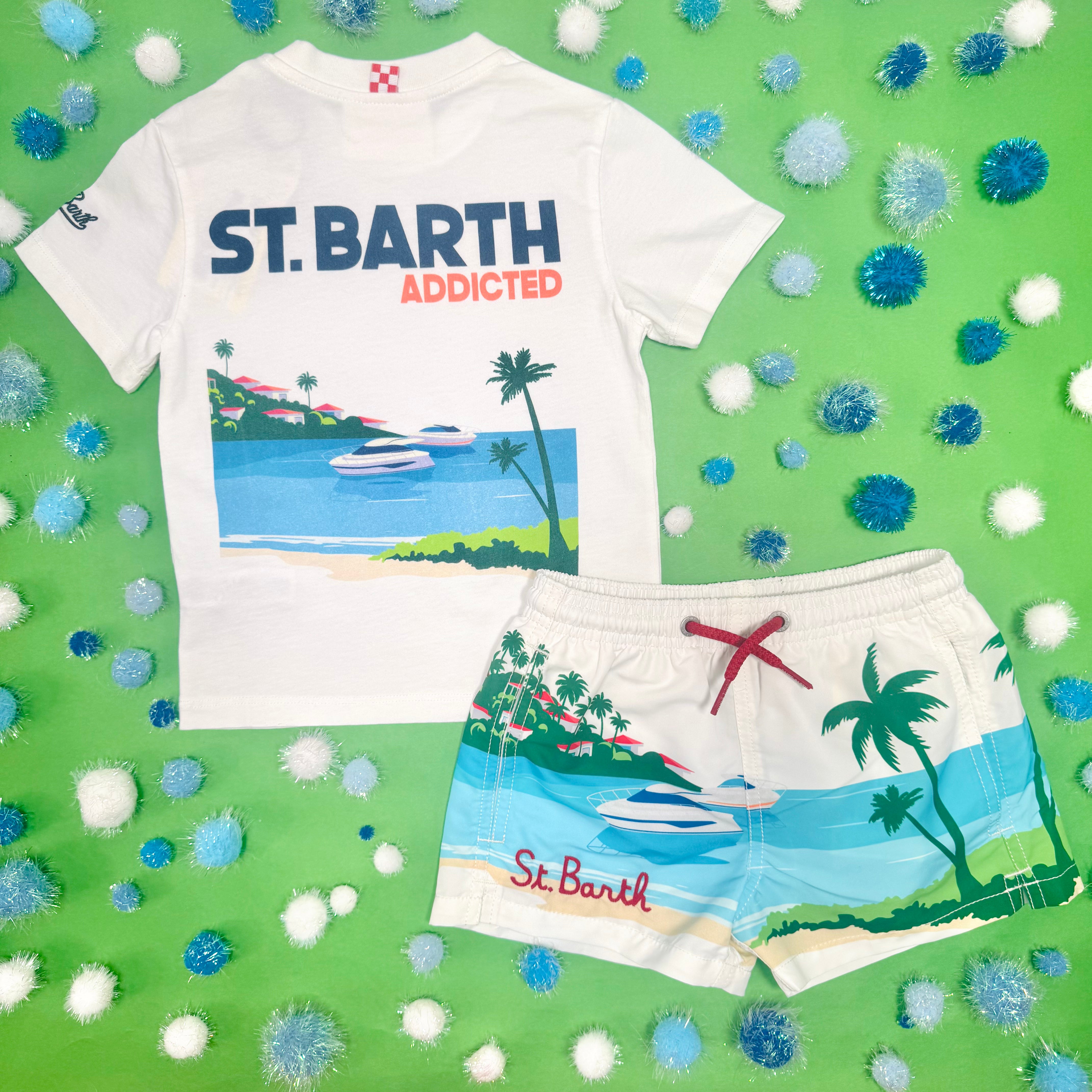 MC2 St Barth Kids T-Shirt - Soft Cotton Graphic Tee for Boys & Girls | Beach Vacation, Summer Outfits & Casual Wear