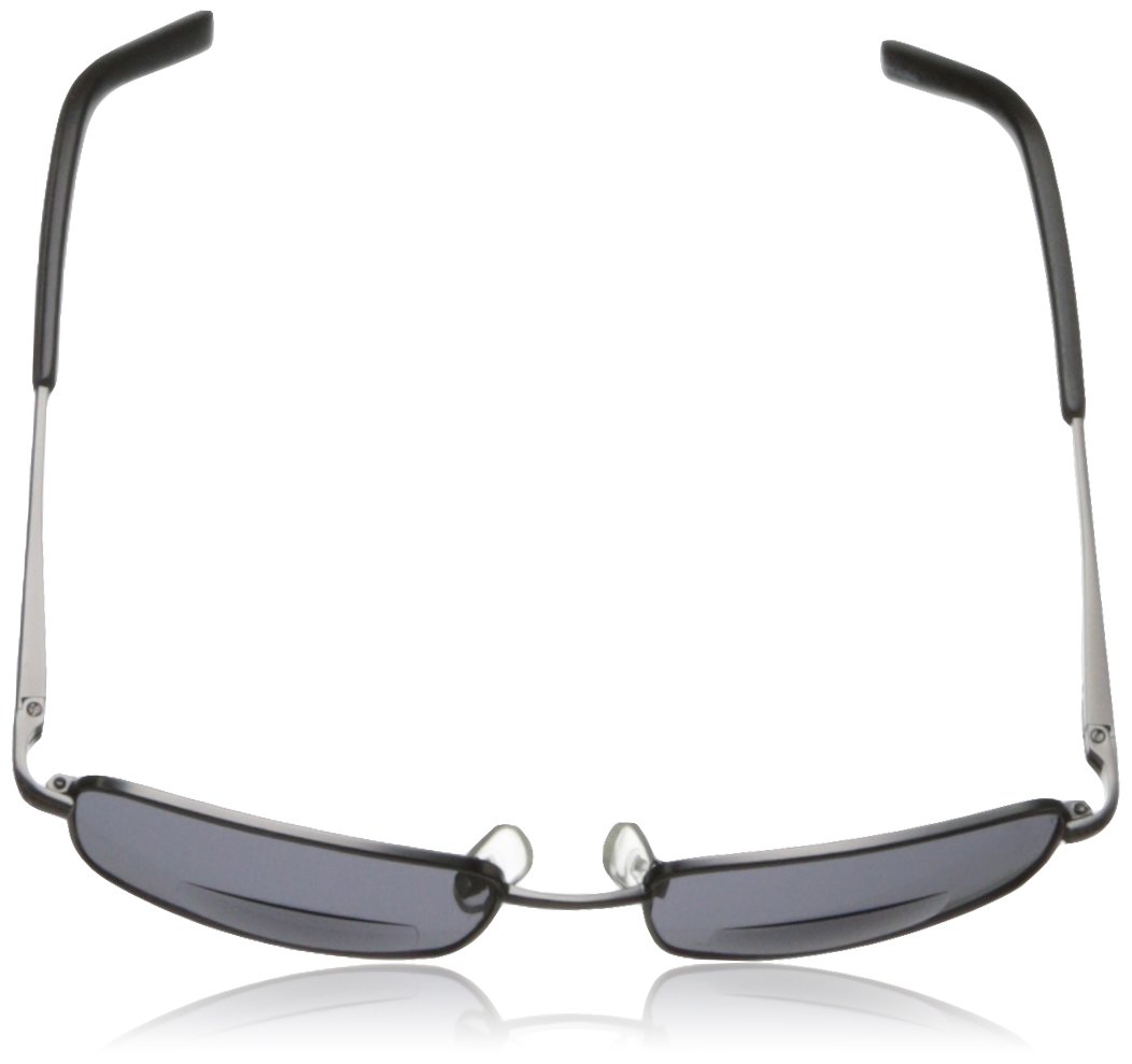 Private Eyes Men's Thom Rectangular Reading Glasses - Blue Light Blocking & Anti-Reflective for Computer Work, Reading & Driving - Lightweight Metal Frame with Spring Hinges