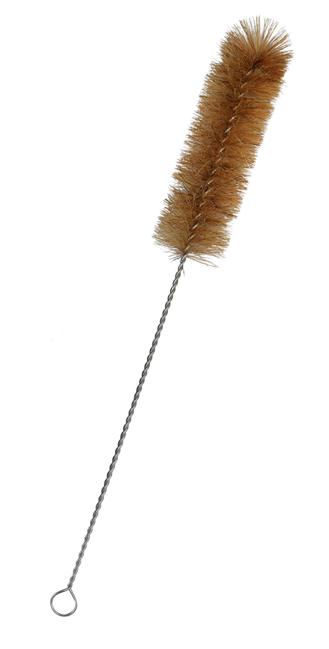 EISCO Fan-Shaped Cleaning Brush for Tubes & Bottles - Stainless Steel Handle - Perfect for Labs & Kitchens