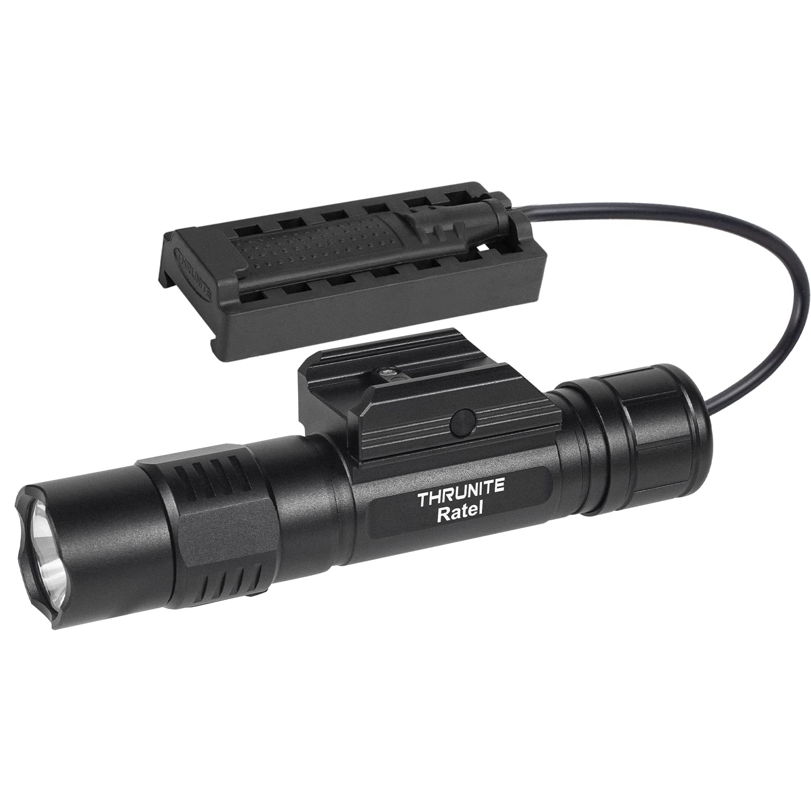 ThruNite Ratel Weaponlight Max 1635 Lumens USB-C Rechargeable Tactical Flashlight with 1913 Picatinny Rail Mount - Cool White - Ideal for Hunting, Camping, Home Defense & Emergency Preparedness