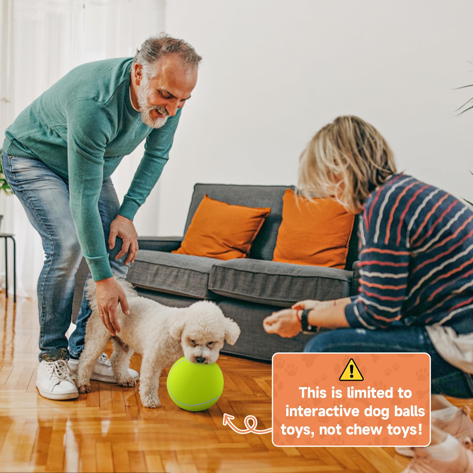 QDAN Tennis Ball for Dogs - Durable 6 Inch Yellow Dog Toy for Small Puppies, Outdoor Play & Fetch Games - Perfect for Training, Birthday Gifts & Backyard Fun