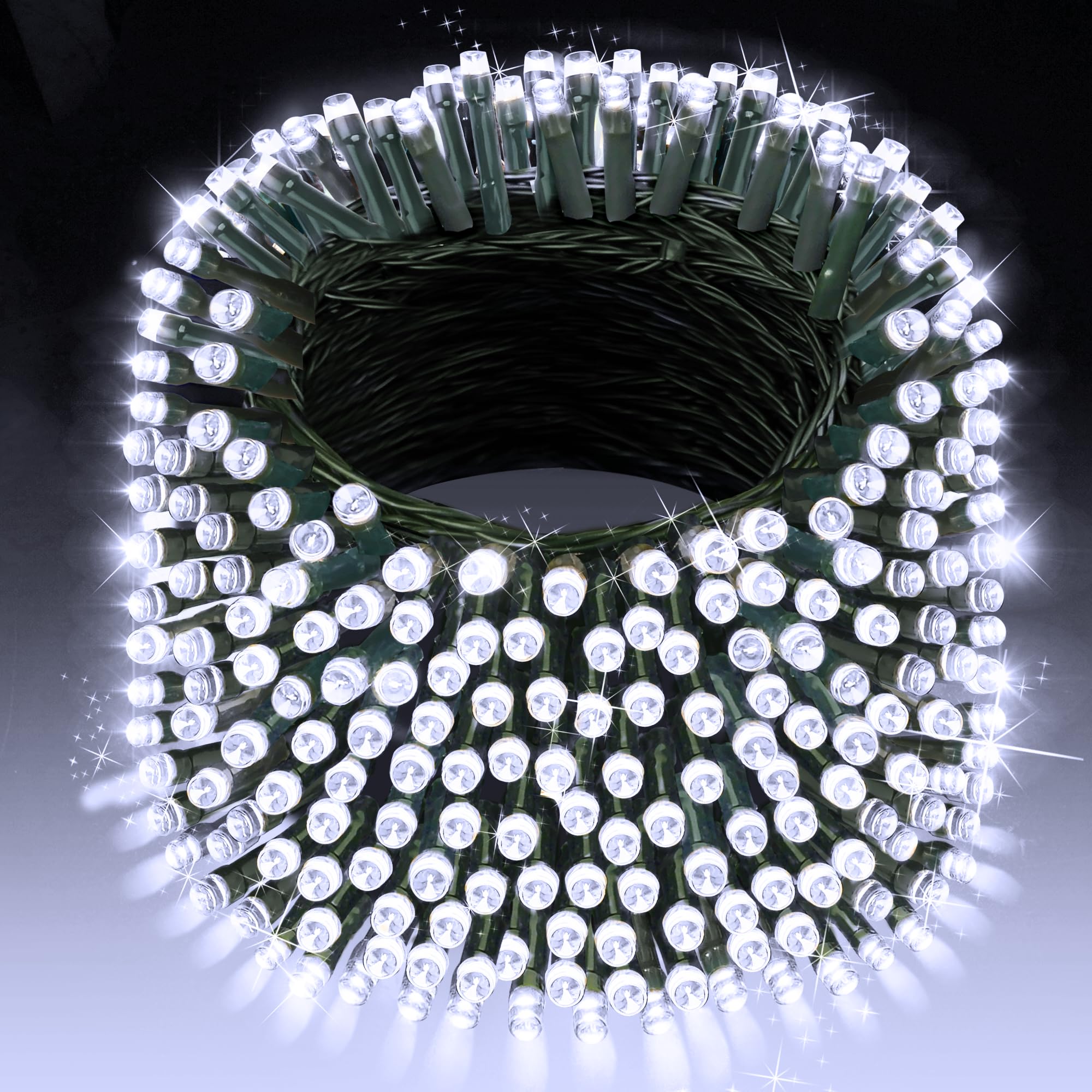 XURISEN 403FT Christmas Lights - 1000 LED Super Long String Lights with 8 Modes & Memory Timer, Plug-in Twinkle Fairy Lights for Home, Xmas, Party, Wedding Decor - Perfect for Indoor/Outdoor Holiday Lighting, Backyard, Garden, and Special Events
