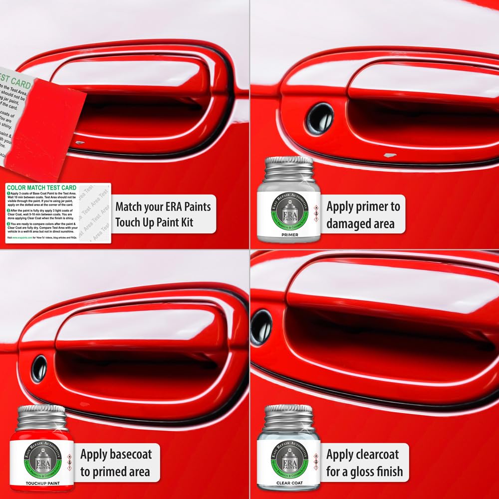 ERA Paints 376/6376 - AMG Green Hell Magno Touch Up Paint for Mercedes | Exact Color Match | Professional Auto Repair Kit | Scratch & Chip Repair for Car Body