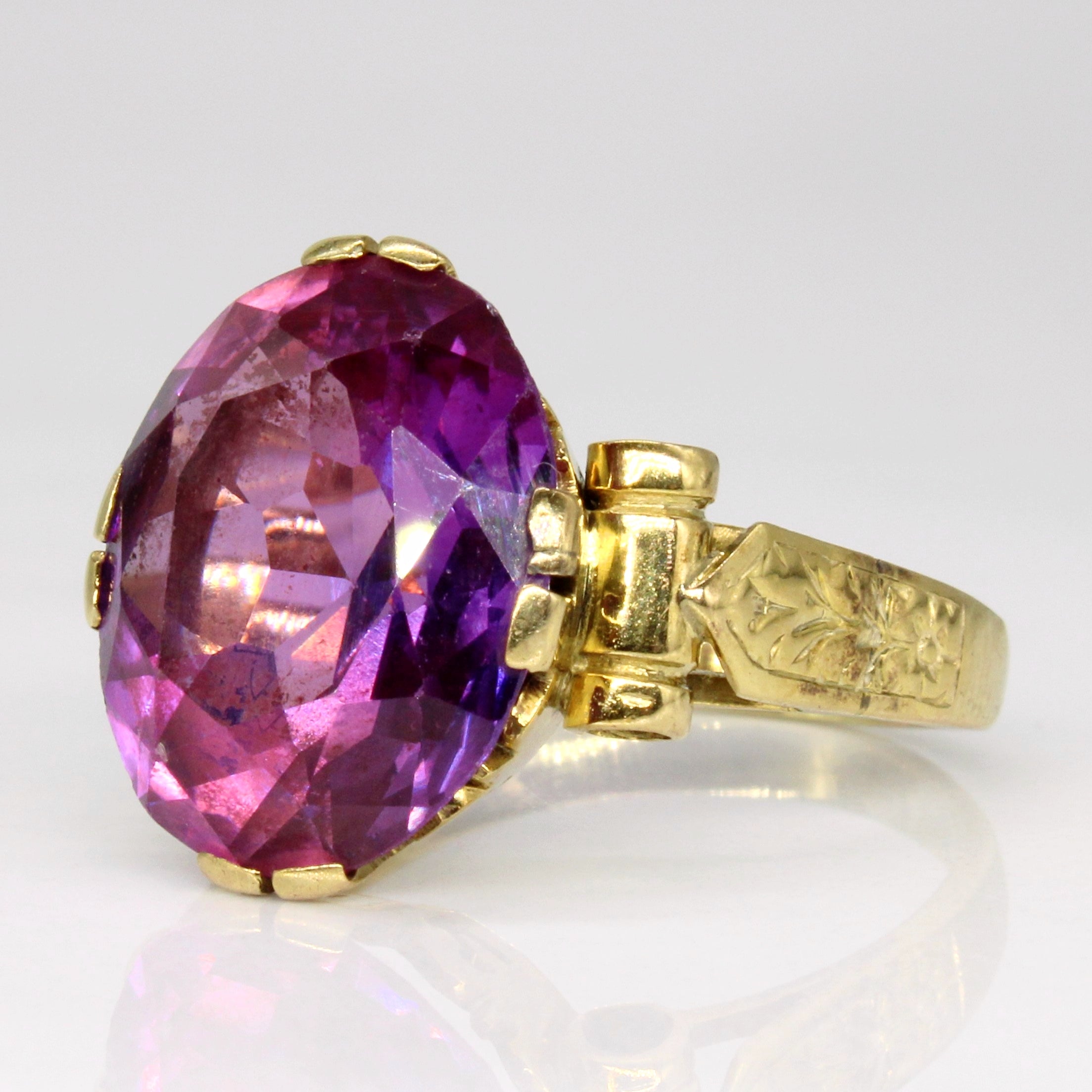 9.80ct Synthetic Sapphire Cocktail Ring for Women - Size 8 | Elegant Statement Jewelry for Parties, Weddings & Special Occasions