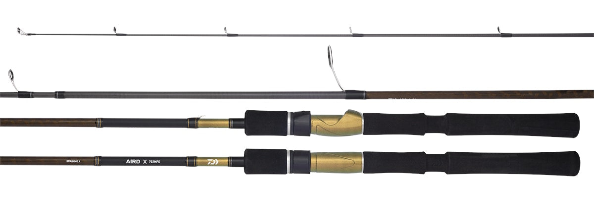 Daiwa 20 AIRD X Spin Fishing Rod - Lightweight Carbon Fiber Fishing Pole for Freshwater & Saltwater - Perfect for Bass, Trout, and Salmon Fishing