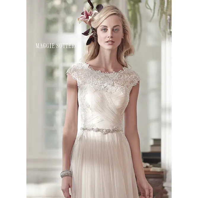 Patience Marie by Maggie Sottero Wedding Dress - Sample Sale | Elegant Lace Bridal Gown for Church, Beach & Destination Weddings