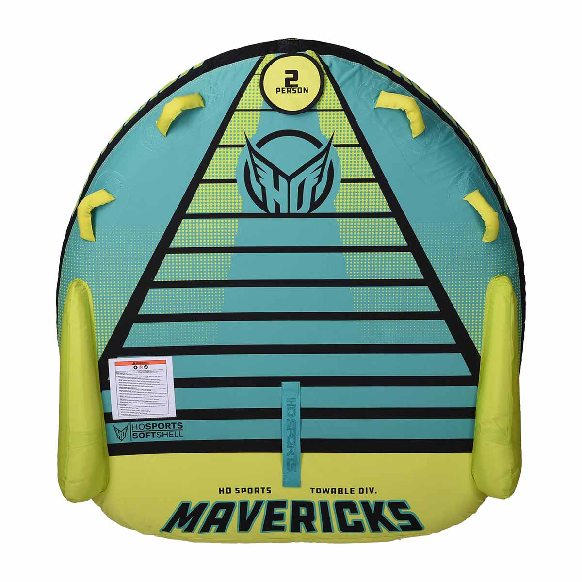 HO Mavericks 2-Person Towable Tube for Boating & Water Sports - High-Speed Inflatable Ride for Lakes & Beaches