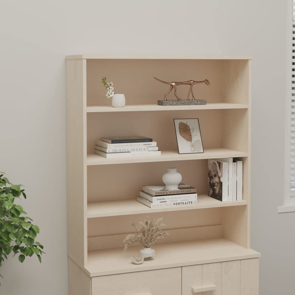 Solid Wood Pine Storage Cabinet - 35.4