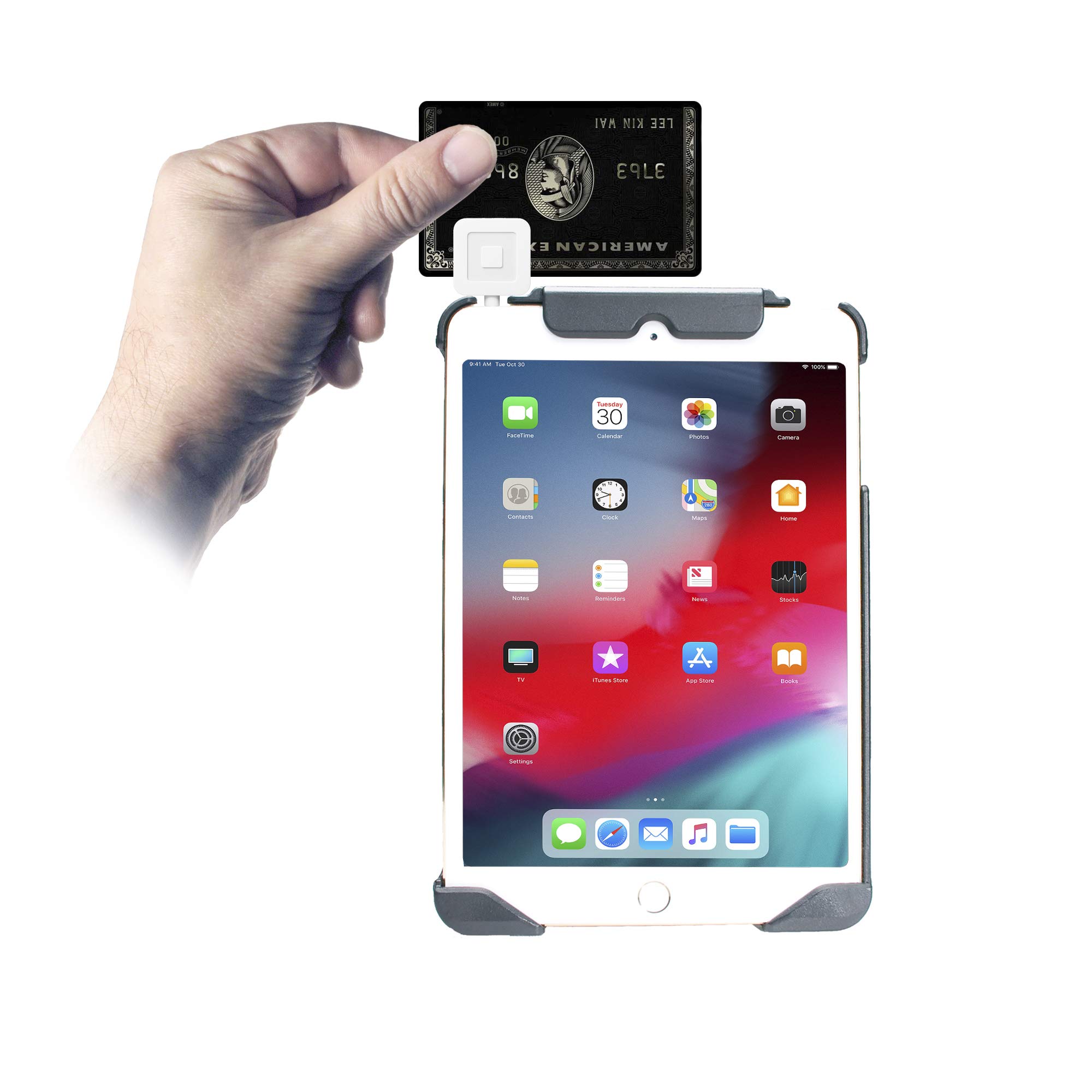 Anti-Theft iPad Mini Case with 360° Rotation & Built-In Stand - Secure Locking Case with Carrying Strap for iPad Mini 1st to 5th Generation (Black) - Perfect for Travel, School & Office Use