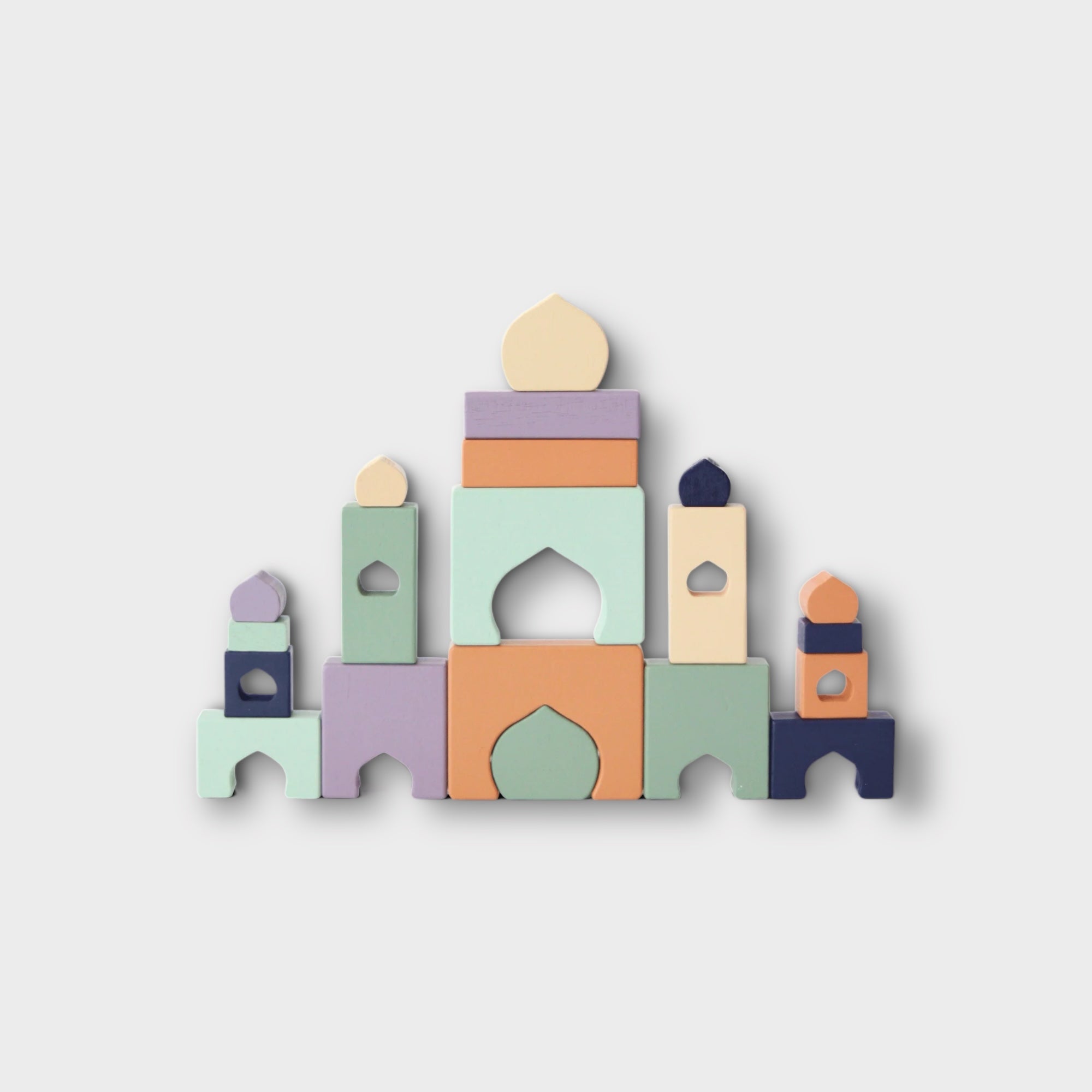 Lila+Tiny Islamic Mosque Building Blocks - Educational Toy for Kids, Halal Play Set - Perfect for Ramadan, Eid Gifts & Muslim Family Activities