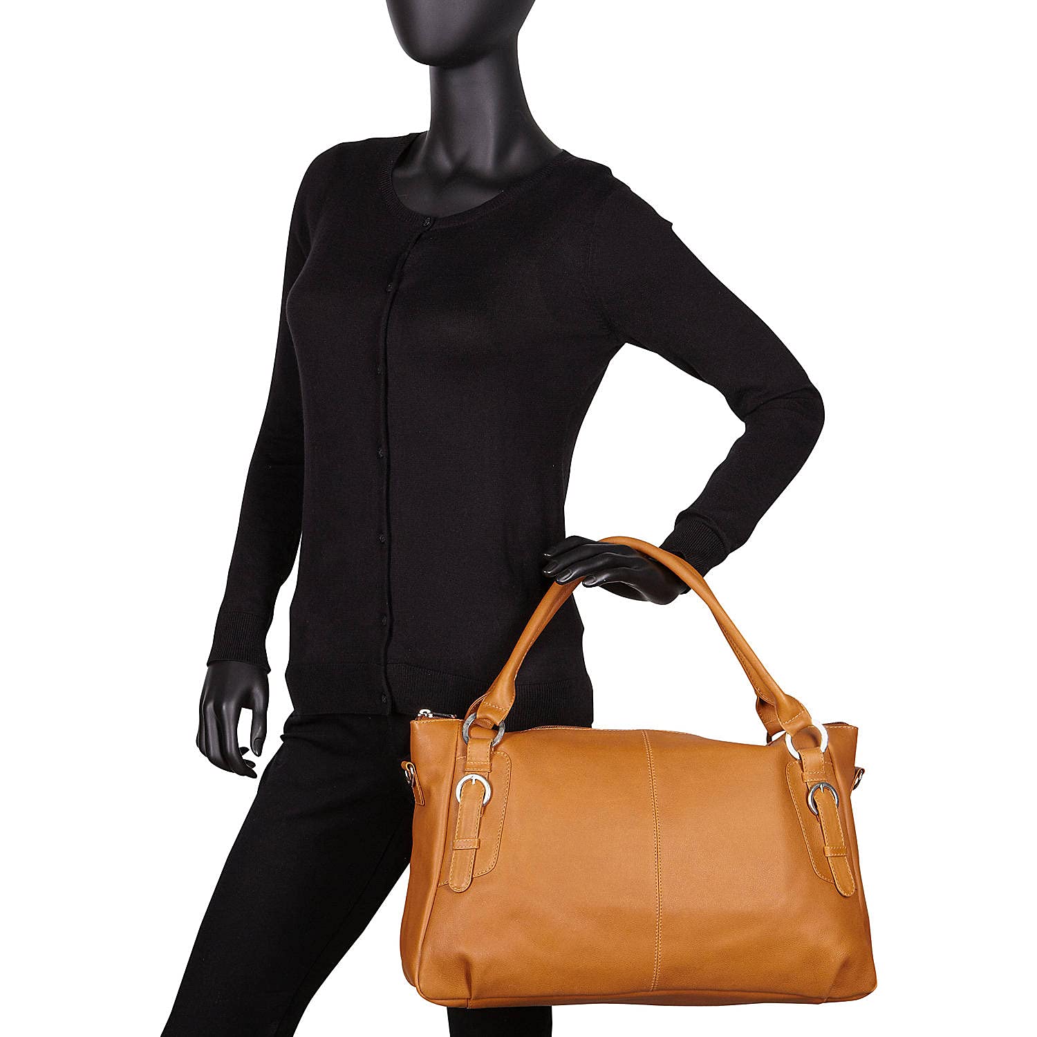 Large Crossbody Handbag for Women - Stylish & Spacious Honey Color Purse - Perfect for Work, Travel & Everyday Use