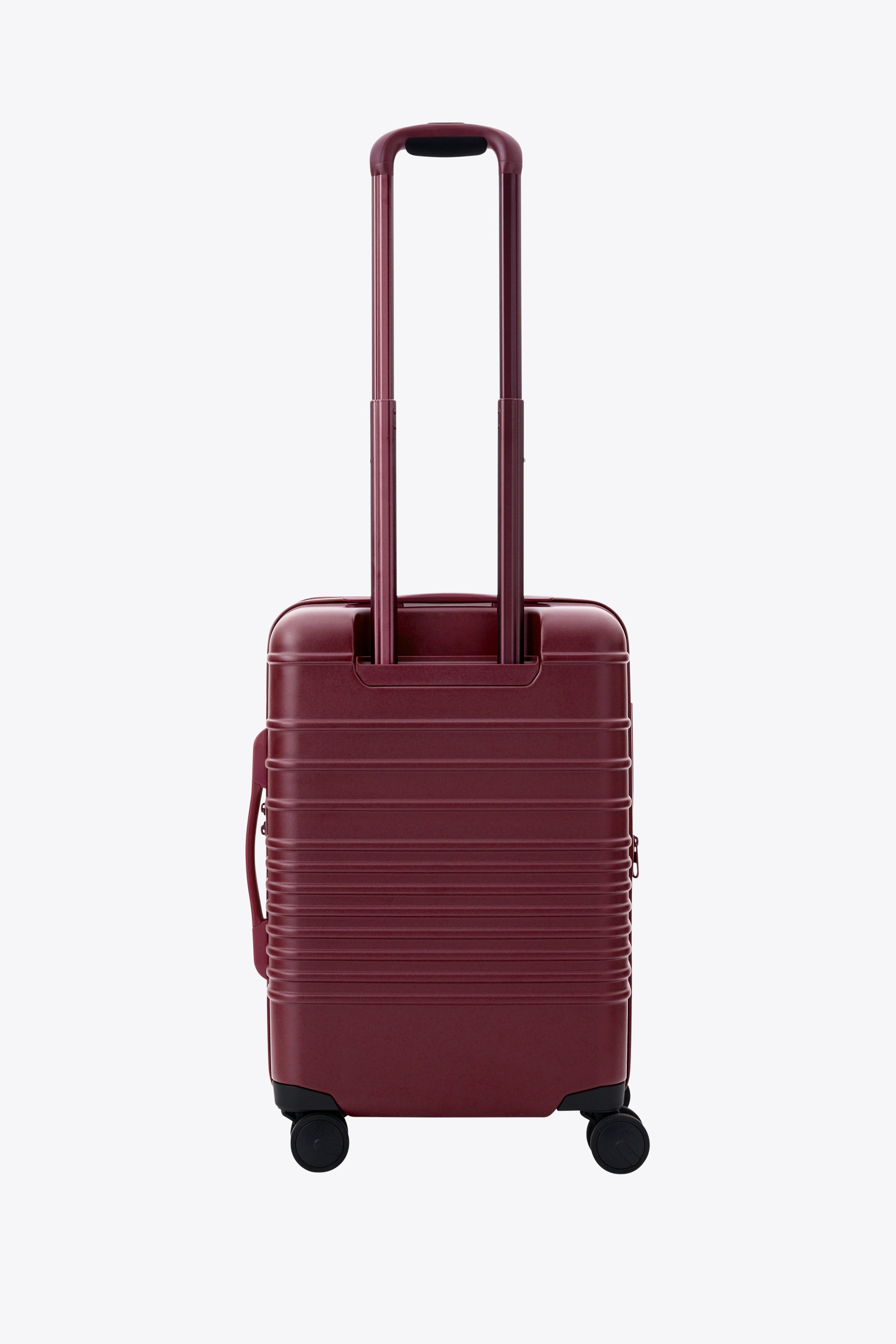 Premium Burgundy Carry On Roller Luggage - Lightweight & Durable Suitcase for Air Travel, Business Trips & Weekend Getaways