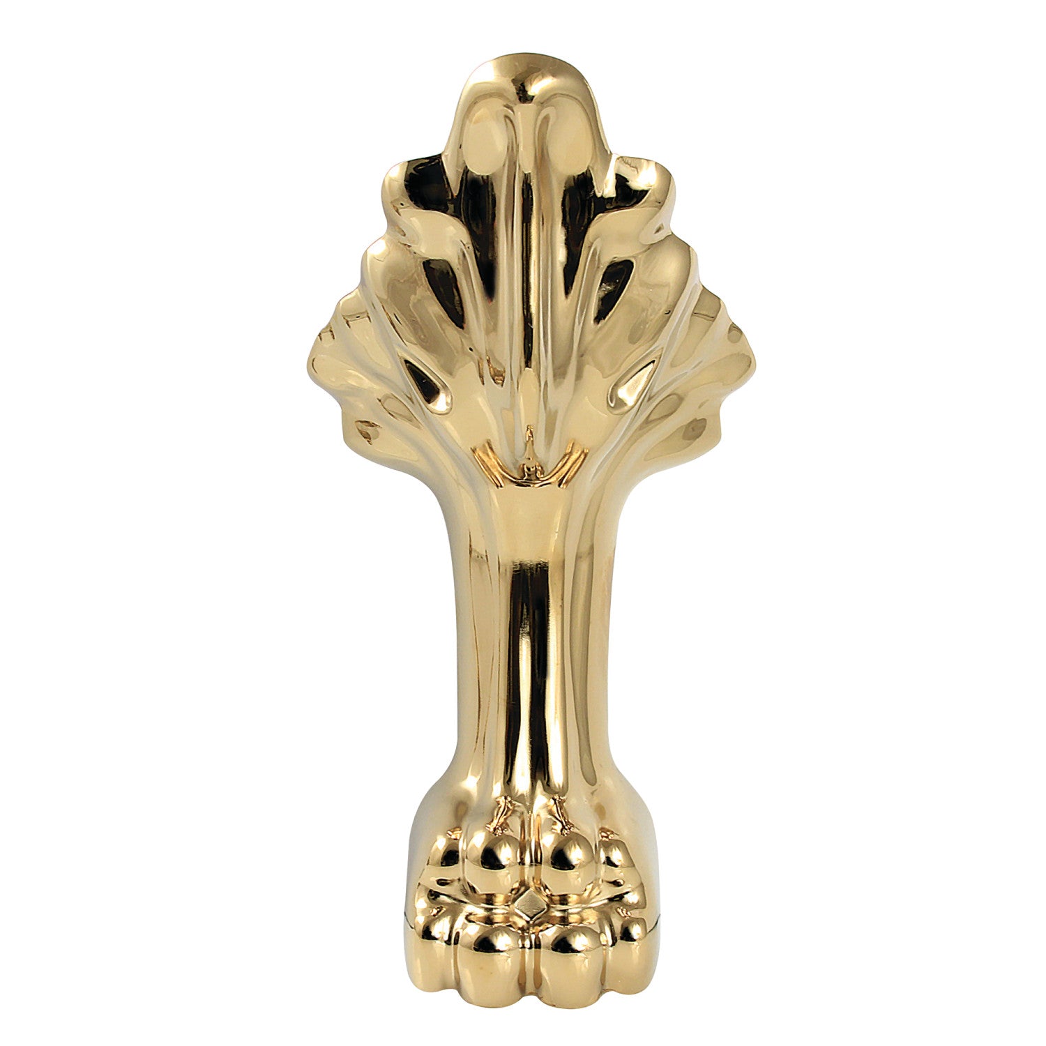 Aqua Eden VFMCWA2 4-Piece Lion Paw Aluminum Tub Feet Set - Polished Brass Finish - Vintage Style Bathtub Legs for Clawfoot Tubs - Perfect for Bathroom Renovation & Antique Decor