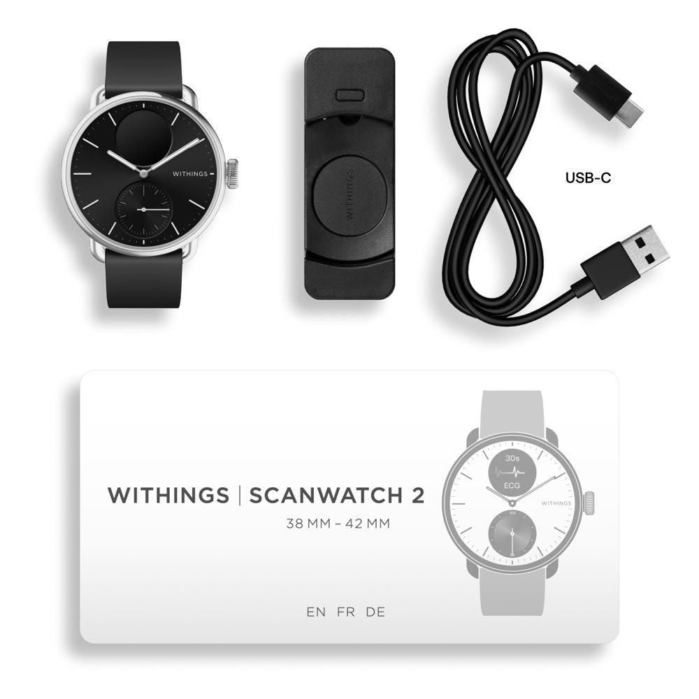 Withings ScanWatch 2 (38mm) - Premium Hybrid Smartwatch with ECG, SpO2 & Sleep Tracking - Perfect for Fitness Enthusiasts & Health Monitoring at Work or Gym