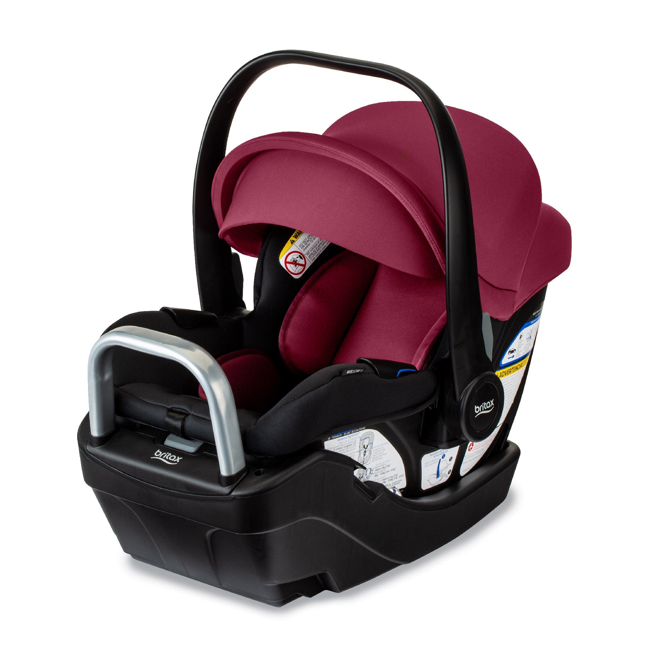 Britax Willow S Infant Car Seat with Alpine Base - Lightweight & Safe Baby Car Seat for Newborns to 35 lbs - Perfect for Travel, Daily Commutes & Family Road Trips