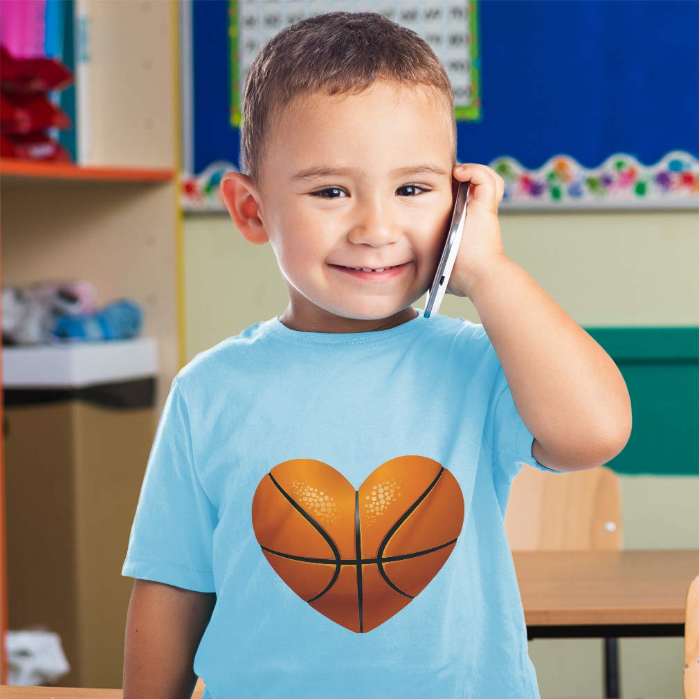 Adorable Rascals Toddler Basketball T-Shirt - Heart Sports Design for Boys & Girls - Perfect for Playdates, Sports Events & Casual Wear