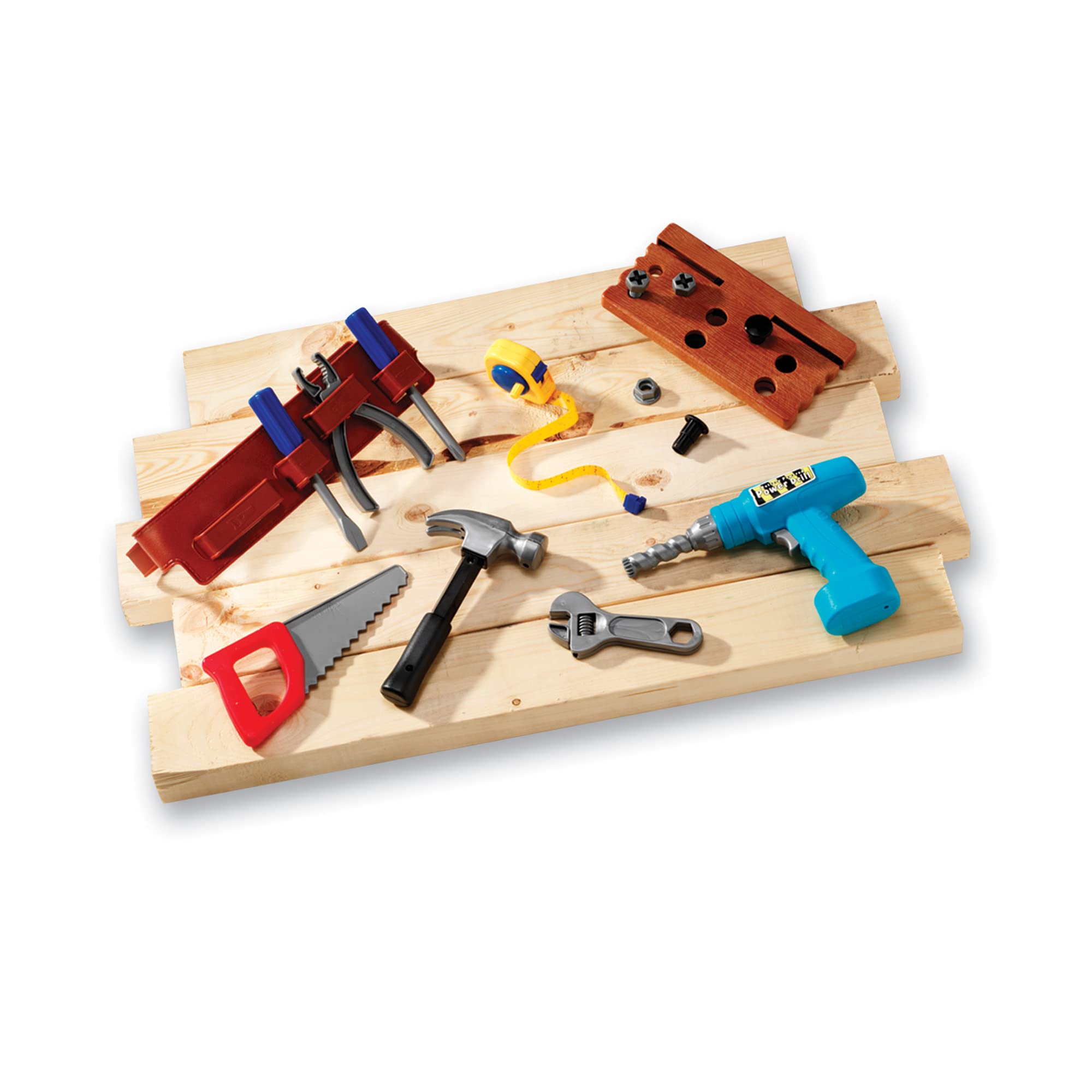 Learning Resources LER9130 Pretend Play Tool Set - 20-Piece Kids Construction Toy for STEM Learning, Role Play & Early Development | Perfect for Preschool Classroom, Daycare & Home Playtime