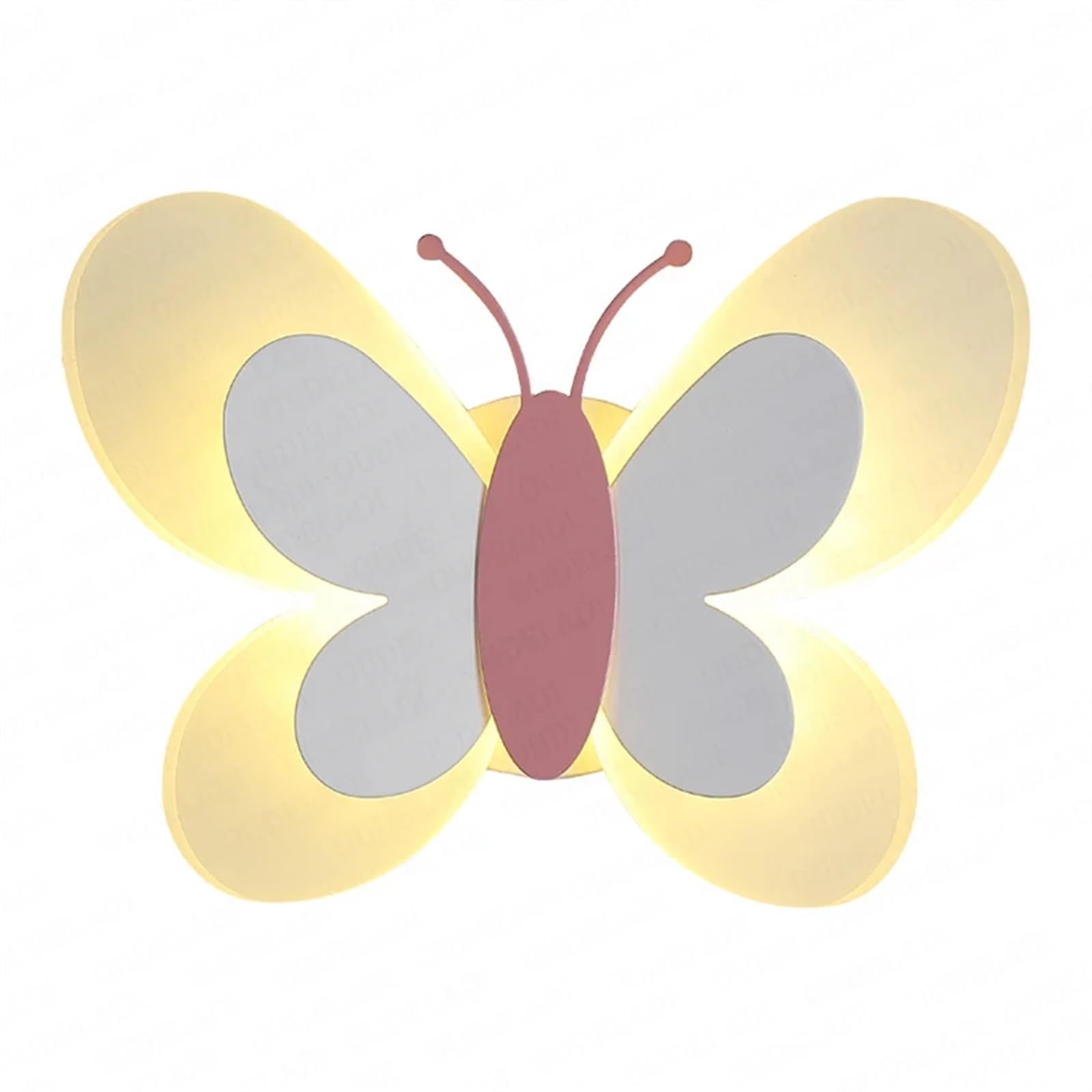Butterfly Girl Night Light - Creative Cartoon Kids LED Lamp for Bedroom, Nursery, or Playroom (Energy-Saving, 3-Color Light, Blue) - Perfect for Bedside, Wall, or Ceiling Lighting to Create a Cozy Atmosphere