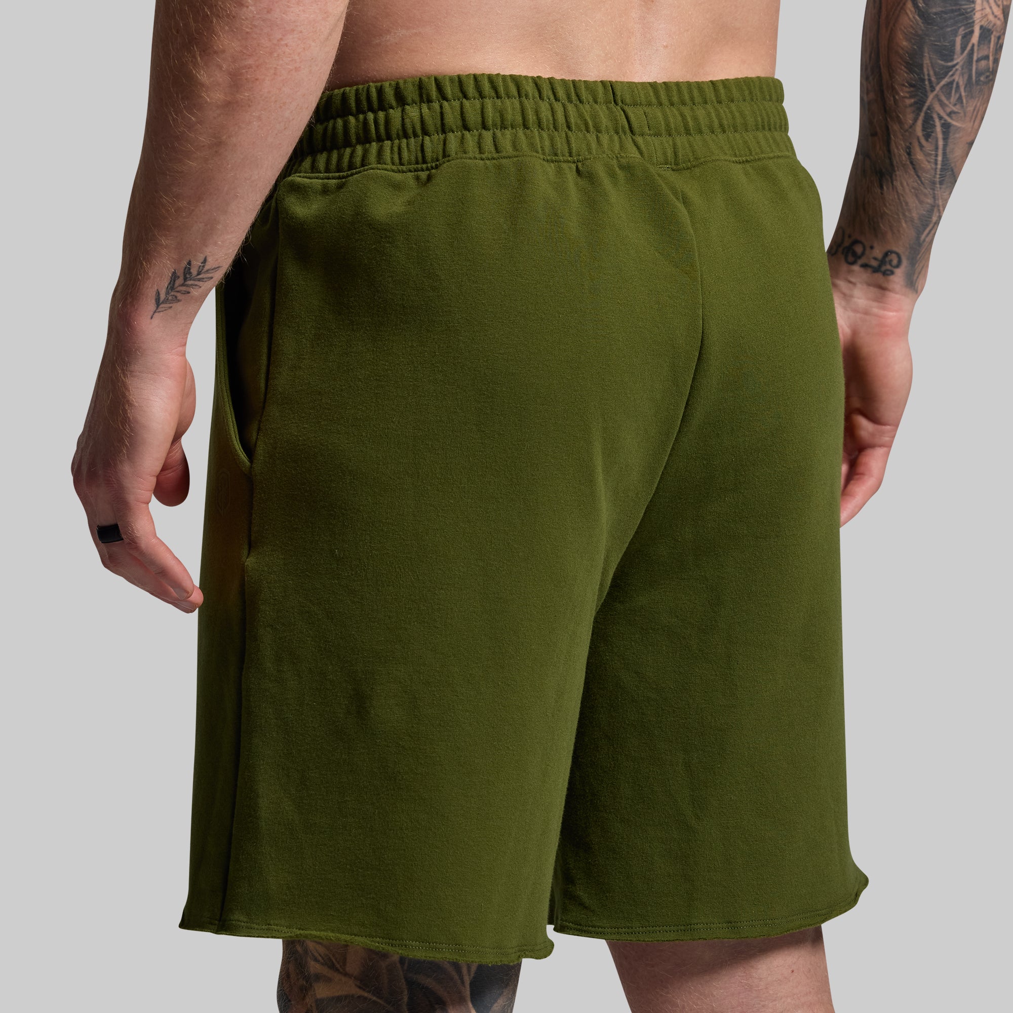 Men's Military Green Unmatched Shorts - Comfortable & Stylish Casual Wear for Gym, Running & Outdoor Activities