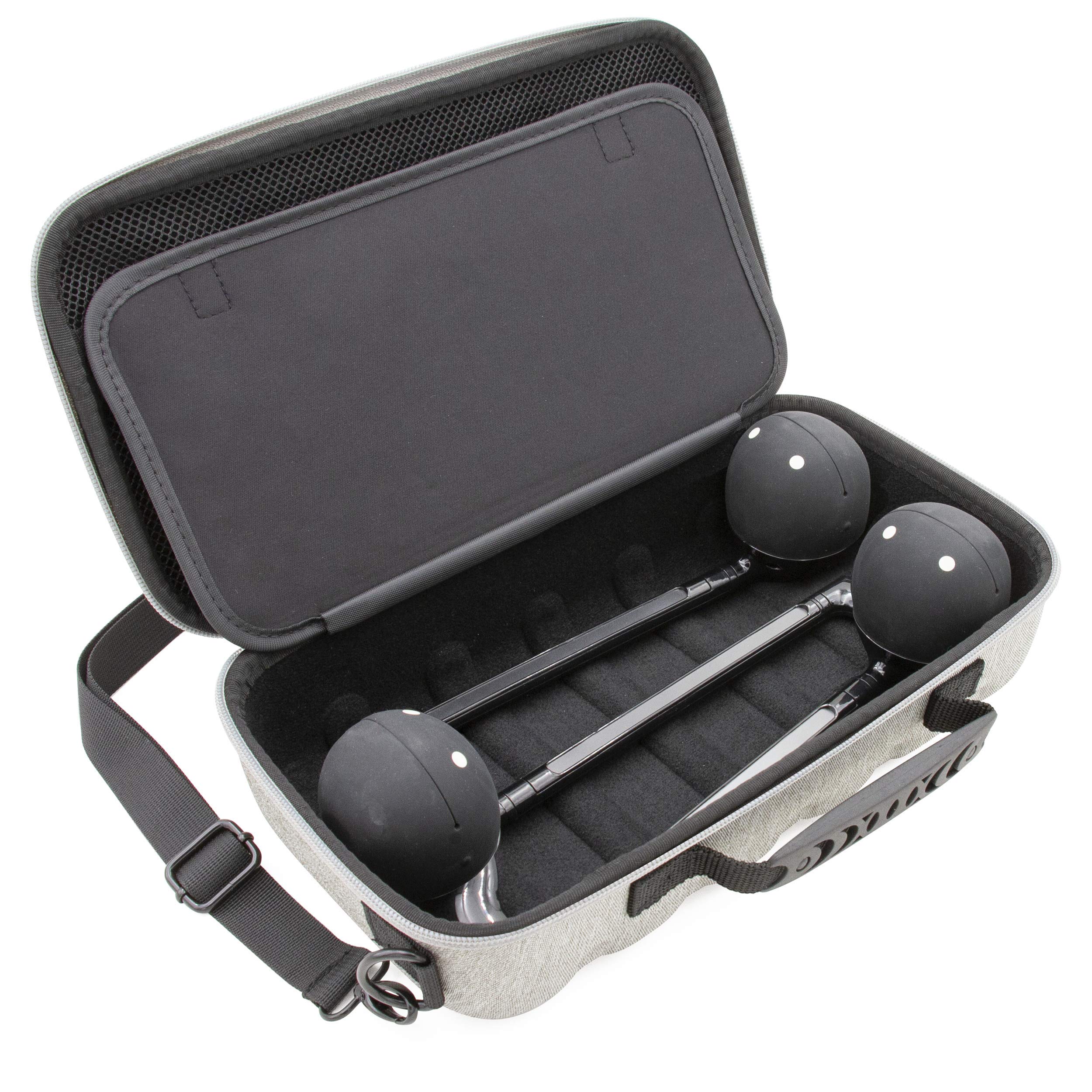 CASEMATIX Travel Case for Otamatone Regular & Neo (Holds 3 Instruments) - Durable Protective Storage with Shoulder Strap & Accessory Pockets for Batteries - Perfect for Travel, Performances & Music Lessons