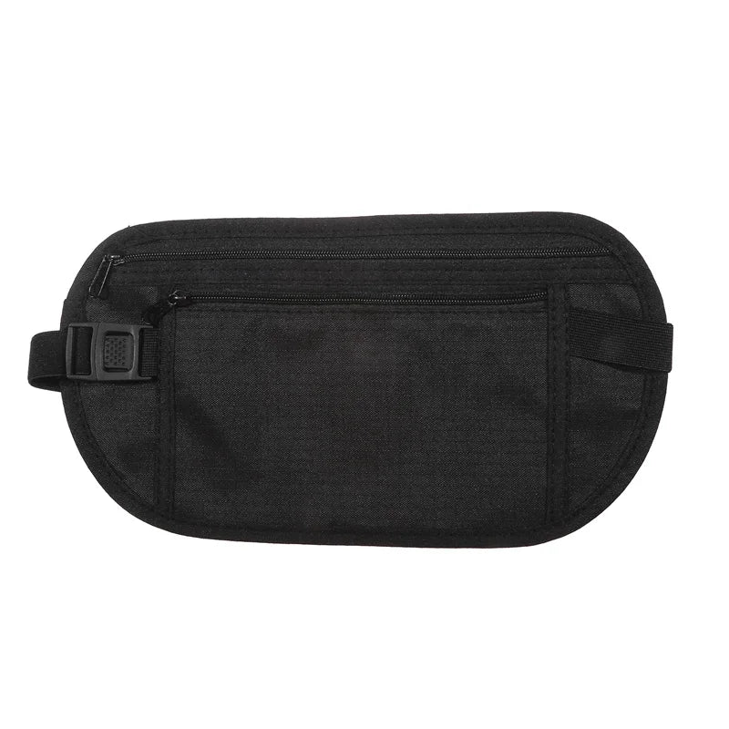 Sport Running Waist Bag - Invisible Travel Waist Pack with Hidden Security Wallet for Passport & Money - Perfect for Jogging, Hiking & Air Travel