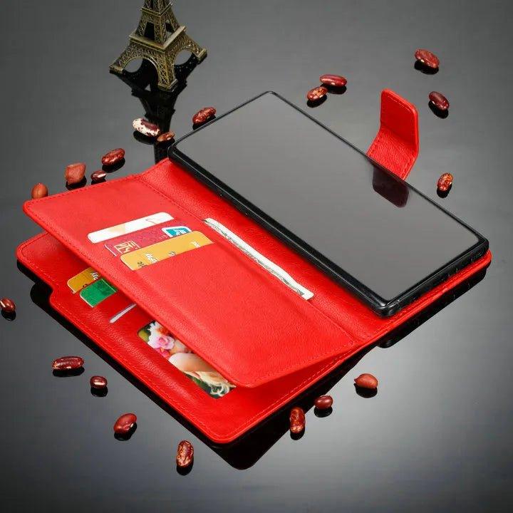 Samsung Galaxy S24 Flip Wallet Book Leather Case - Premium Protective Cover with Card Slots for Daily Use & Travel