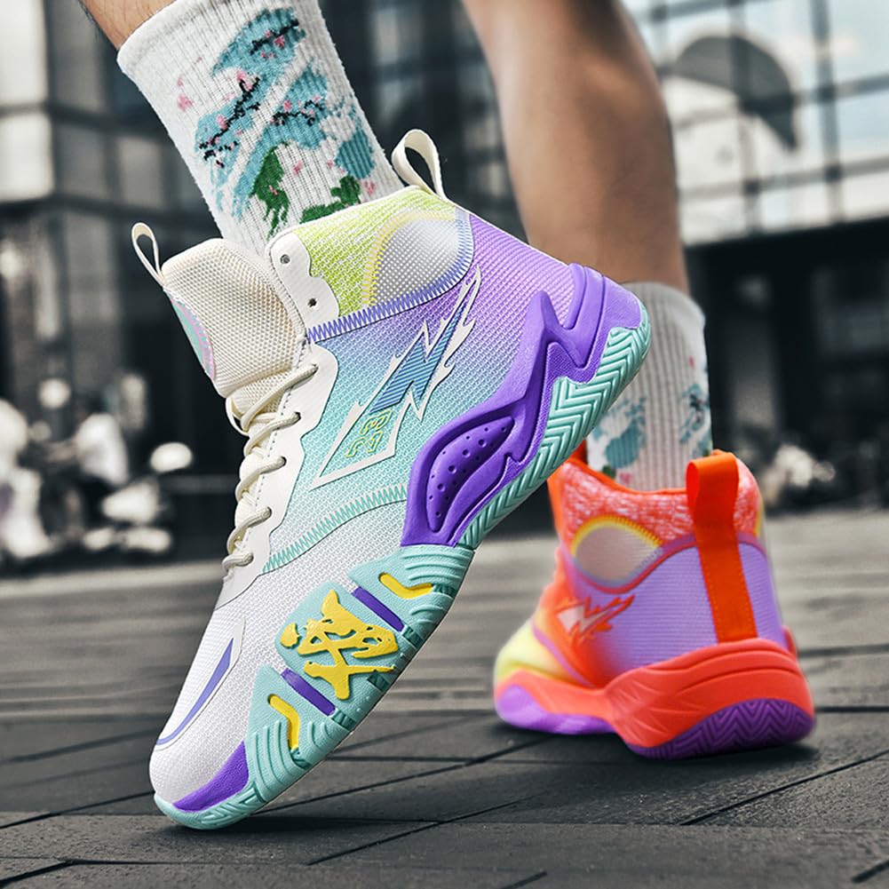 YAXE Unisex High Top Sneakers - Breathable Running, Tennis & Basketball Shoes for Men & Women | Gym, Workout & Casual Wear