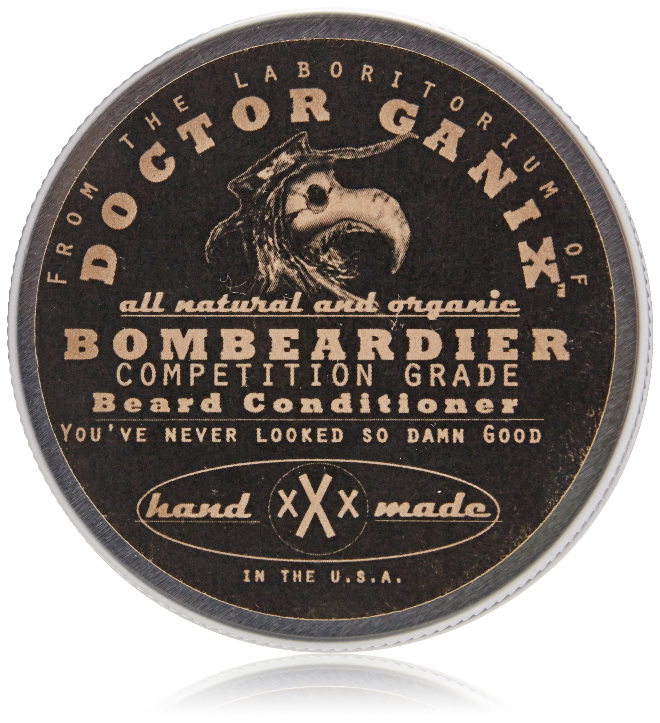 Doctor Ganix xXx Bombeardier Extra Control Beard Balm - Leave-in Conditioner for Men - 2 oz - Natural Grooming & Styling for Thick Beards - Perfect for Daily Use & Special Occasions