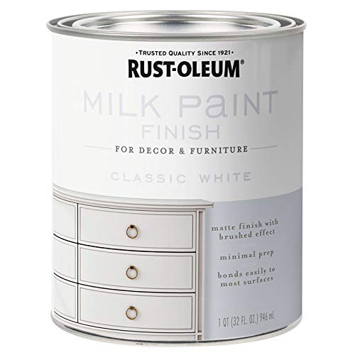 Premium CL White Milk Paint - 1 Quart (32 oz) for Furniture, Cabinets & DIY Home Decor Projects | Non-Toxic, Eco-Friendly Chalky Finish Paint