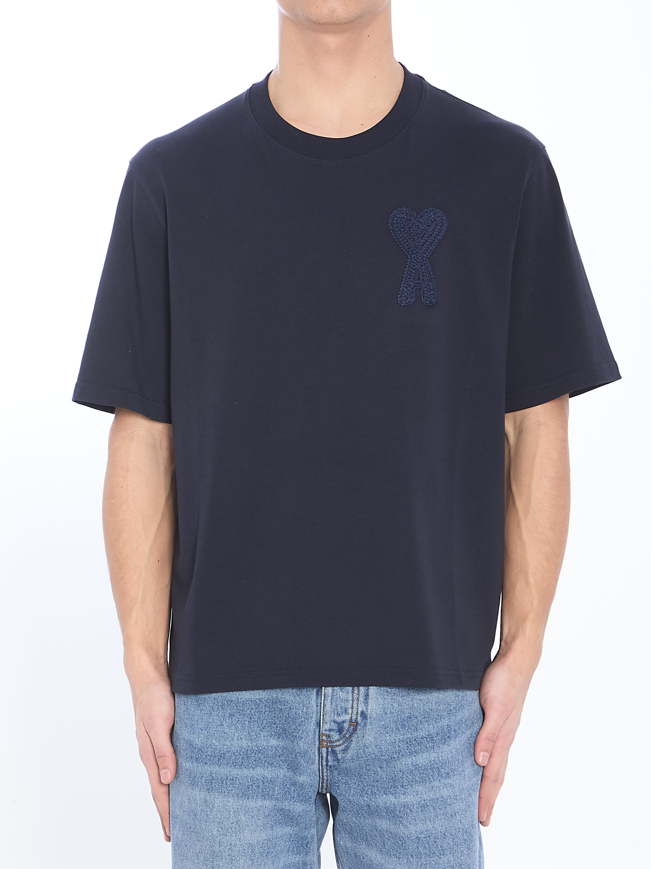 Ami Paris Ami De Coeur T-Shirt - Classic Cotton Crewneck Tee for Men & Women | Casual Wear, Street Style & Everyday Outfits
