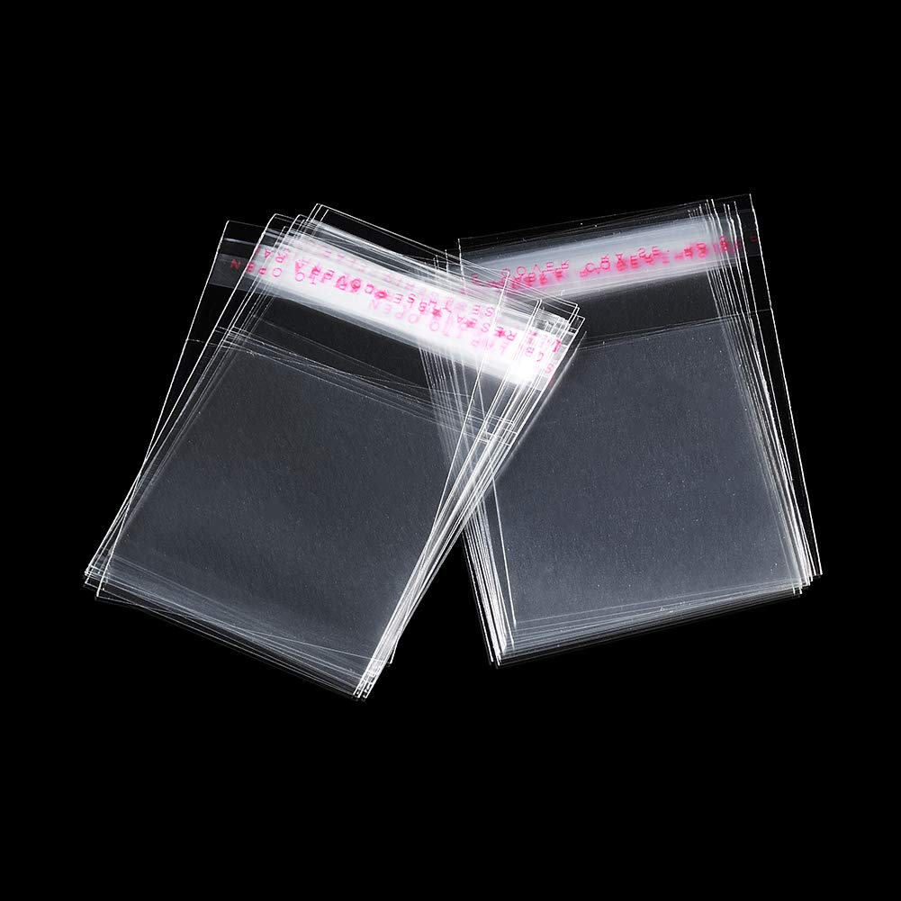 1000pcs 1.97x1.78inch (45x50mm) Clear Resealable OPP Plastic Bags - Self-Adhesive Seal for Bakery, Candy, Soap, Cookies, Chocolate & Jelly Packaging | Perfect for Food Storage, Party Favors & Small Business Retail
