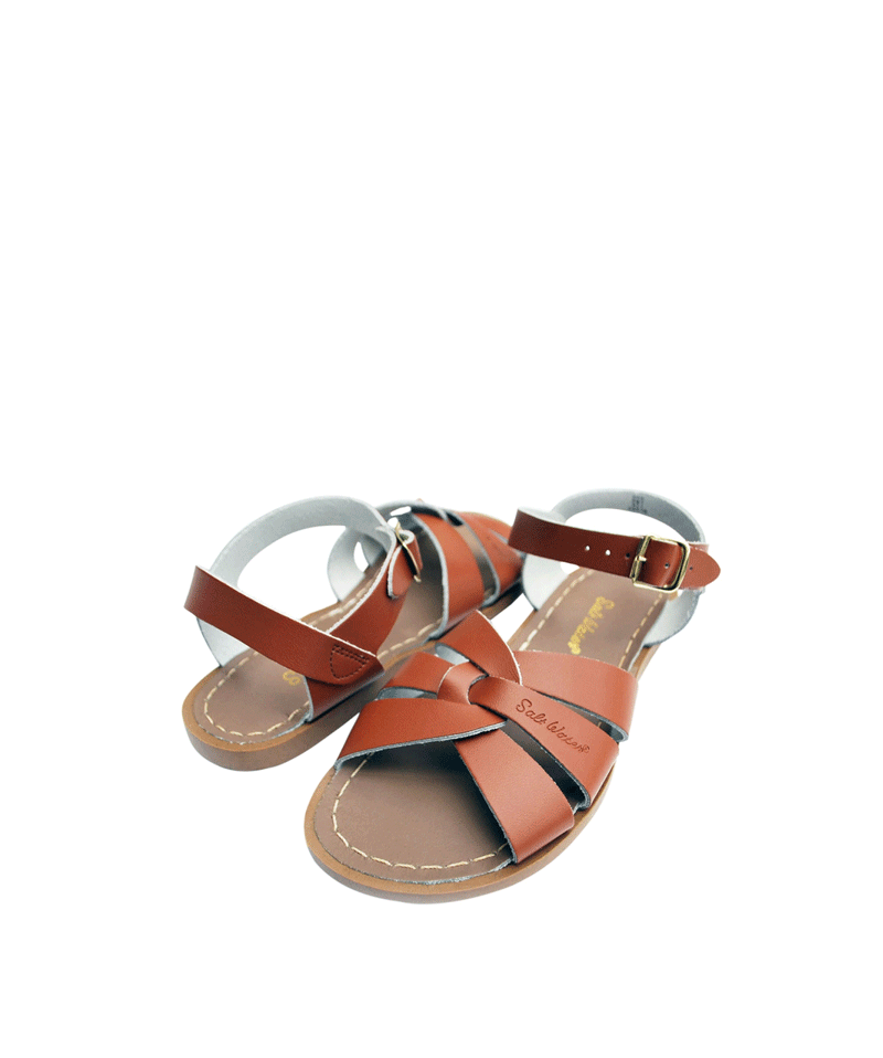 Kids' Original Tan Sandals by Saltwater - Comfortable Beach & Summer Shoes for Boys & Girls