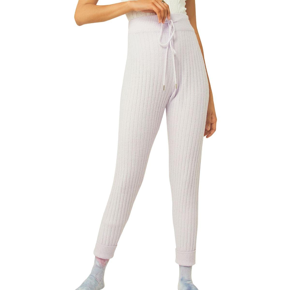 Free People Women's Around The Clock Sweats - Cozy Fleece Joggers for Lounge, Yoga & Everyday Wear | Soft Casual Sweatpants for Women