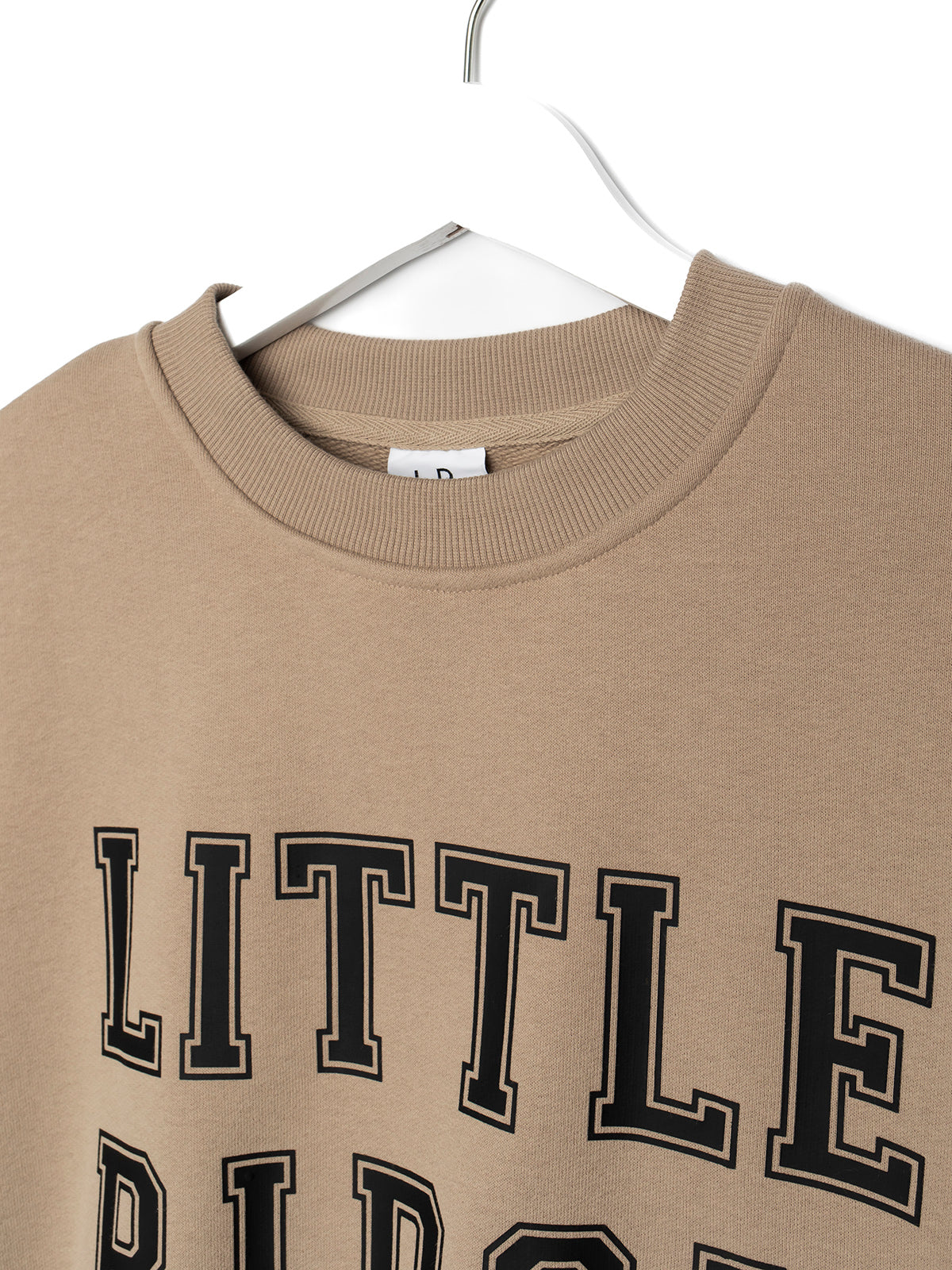 Adult LB Collegiate Crewneck Sweatshirt - Tan | Comfortable & Stylish Pullover for Men & Women | Perfect for Casual Wear, College Campuses & Everyday Outfits