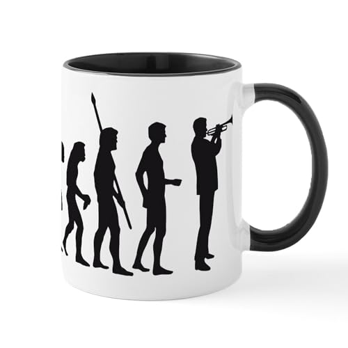 White/Black Inside - Evolution Trumpet Player Mug