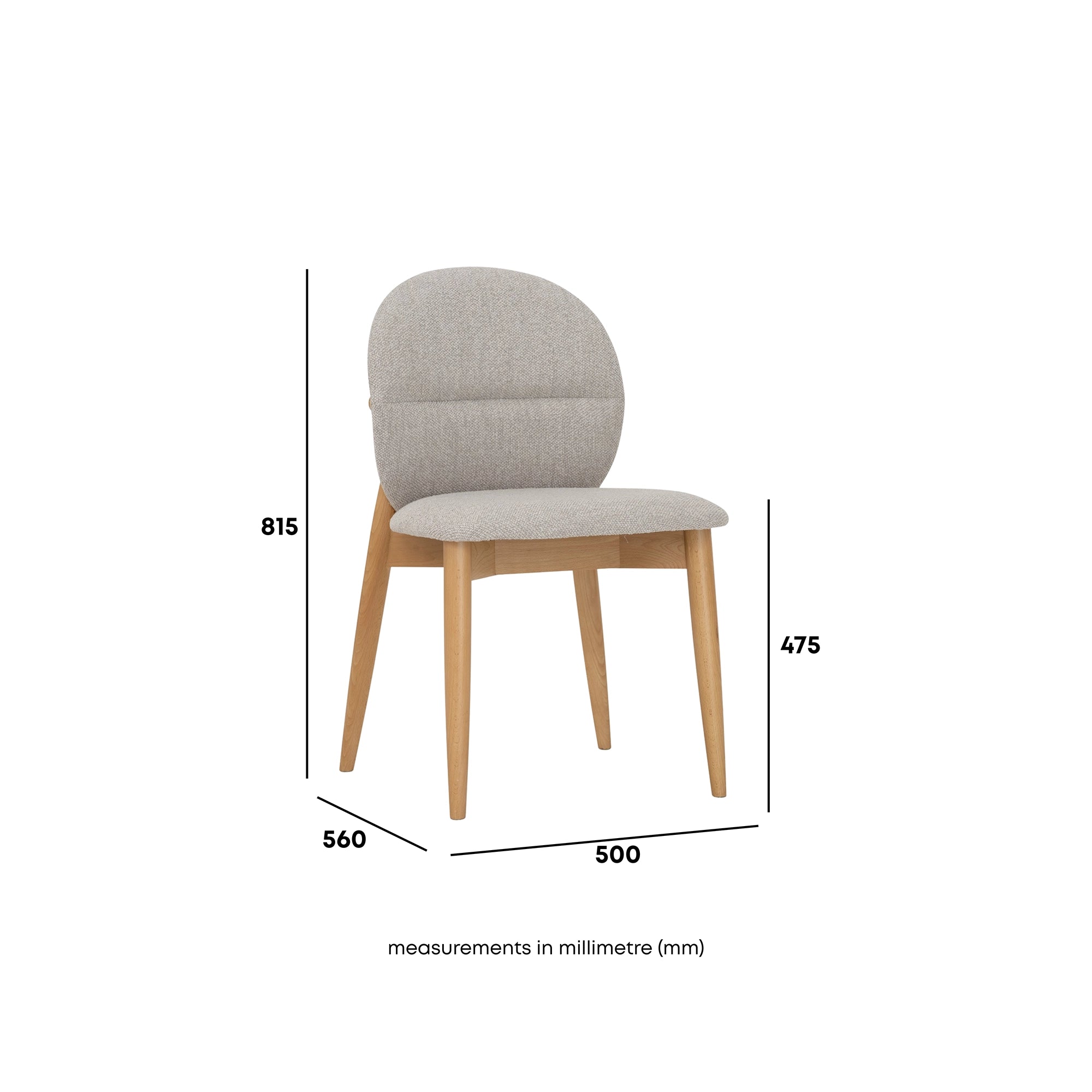 Stylish Marlon Dining Chair - Modern Wooden Kitchen Chair with Cushion for Comfortable Seating | Perfect for Dining Room, Kitchen, and Breakfast Nook