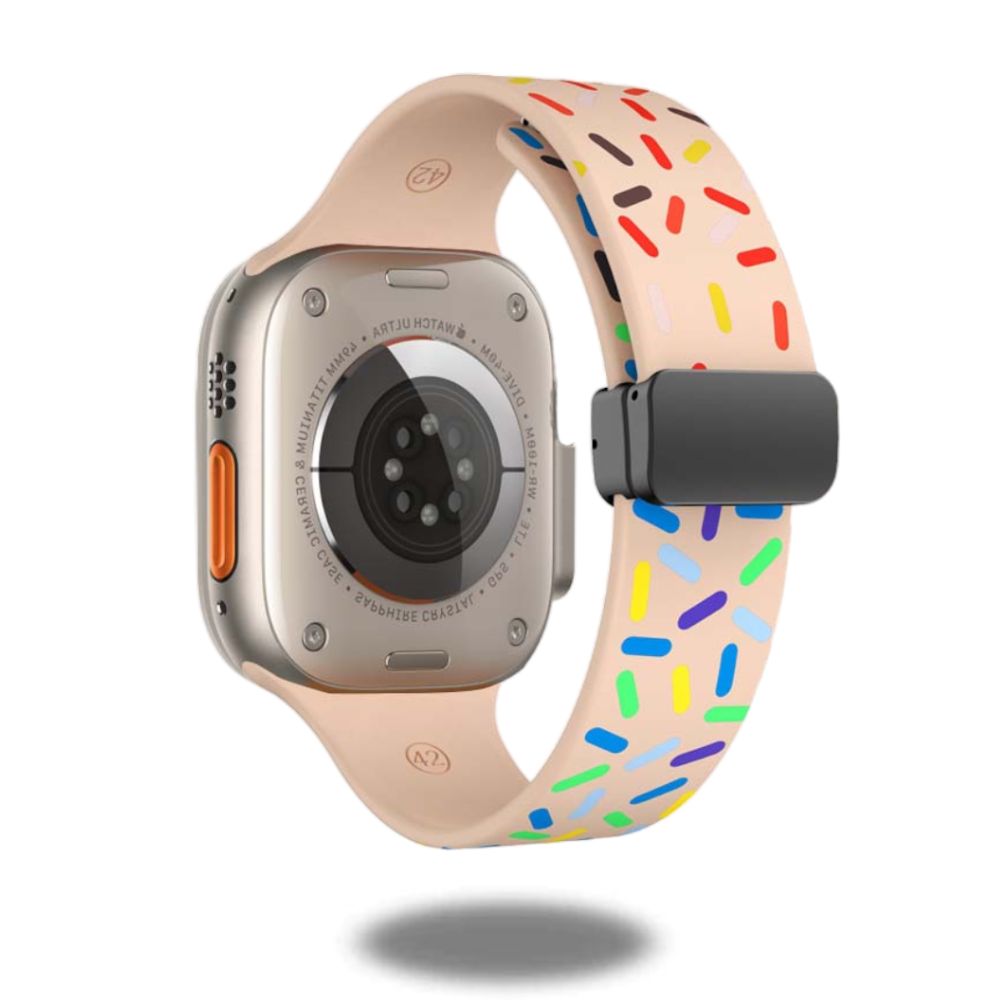 Vibrant Rainbow Silicone Magnetic Bracelets for Women & Men - Secure Magnetic Clasp Bands for Daily Wear, Workout & Fashion Accessories