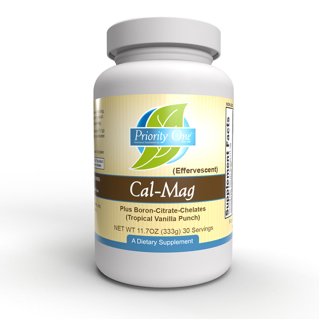 Cal Mag Plus Boron Effervescent Supplement - Vanilla & Tropical Punch Flavor (30 Servings) | Supports Bone Health & Muscle Function | Perfect for Daily Wellness Routine & Active Lifestyles