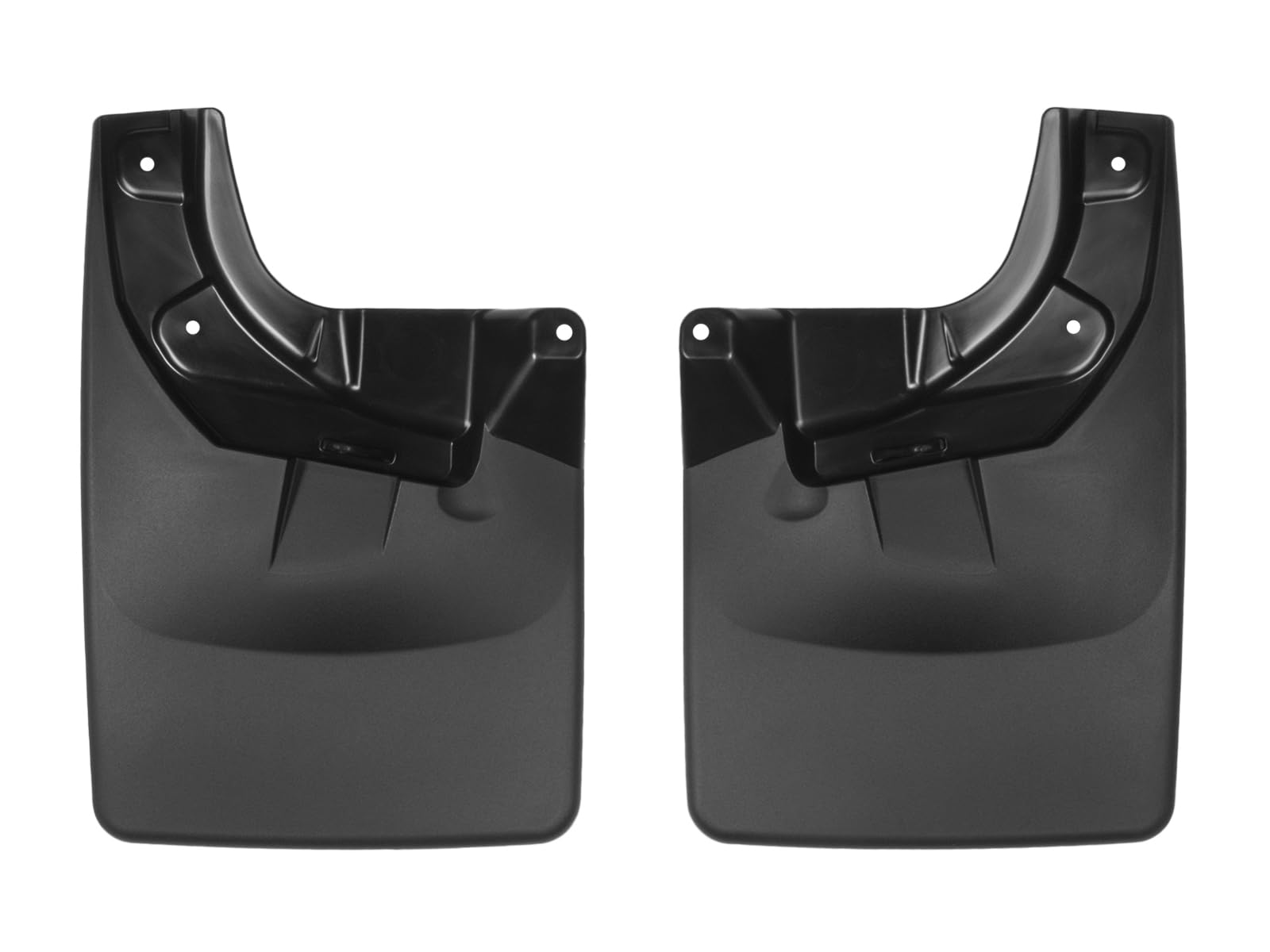 WeatherTech Custom No Drill Splash Guard Mud Flaps for Toyota Tacoma - Front Pair (110055), Black | Heavy Duty Protection Against Road Debris & Mud | Perfect for Off-Roading & All-Weather Driving