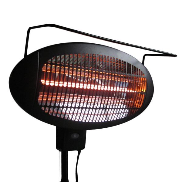 Adjustable Height Freestanding Electric Patio Heater - Tall Outdoor Heater for Patio, Deck & Garden - Perfect for Cold Evenings & Outdoor Gatherings