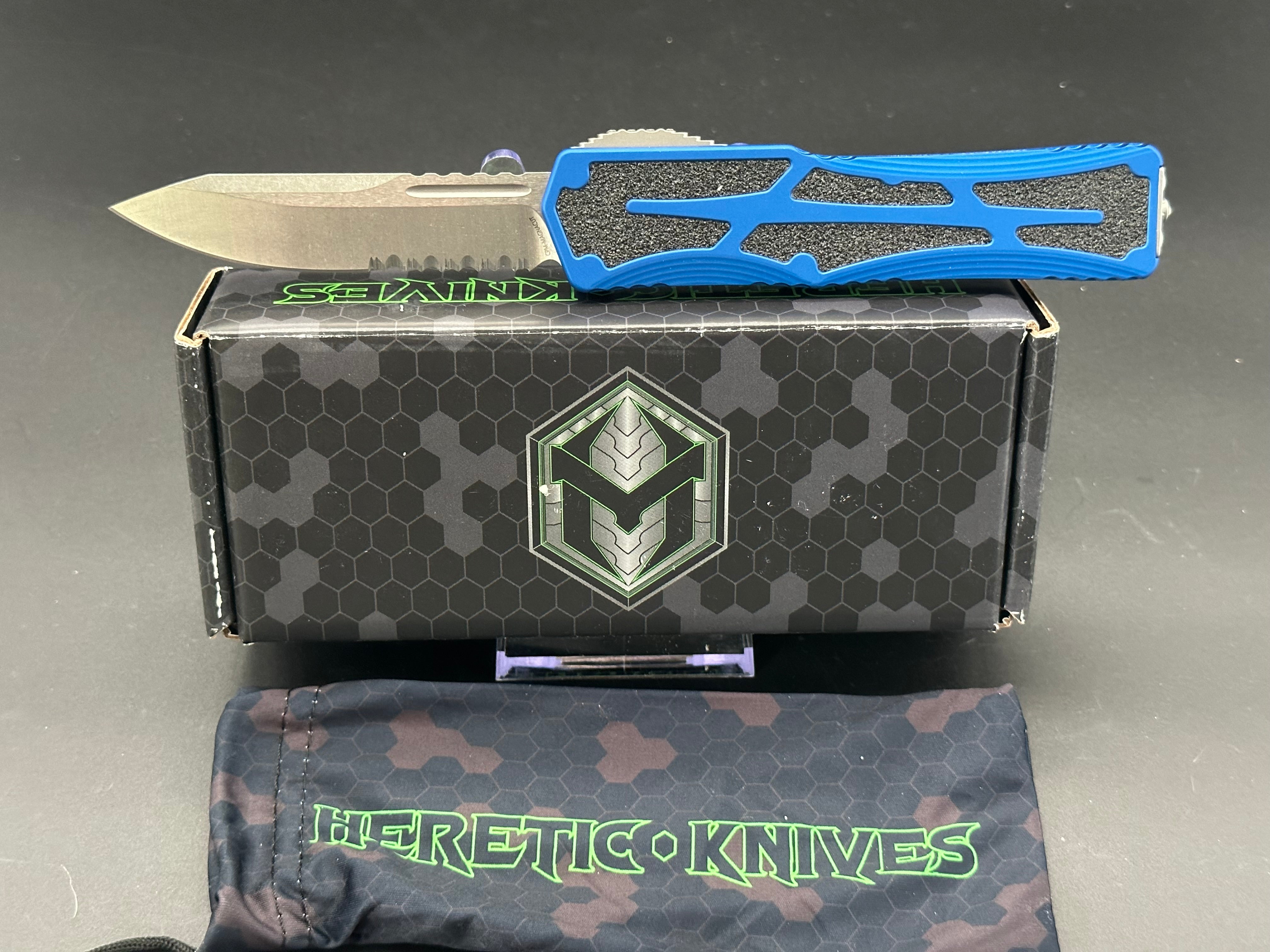 Heretic Colossus H039 2B Blu - Premium EDC Pocket Knife for Outdoor, Camping & Everyday Carry - Durable & Sharp Blade for Cutting, Survival & Tactical Use