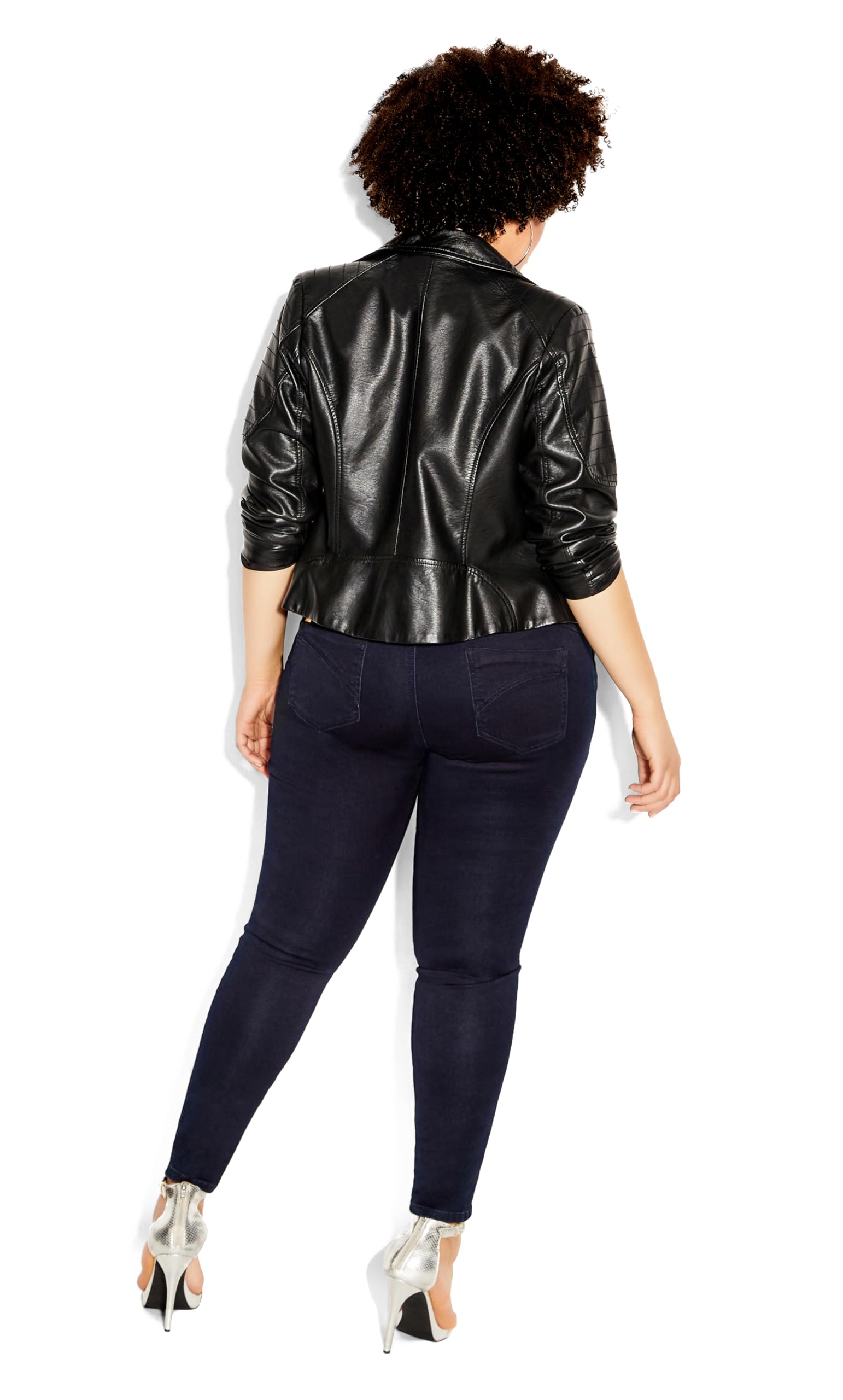 Women's Plus Size Skinny Jeans - Asha Regular Fit Stretch Denim Pants for Casual Wear & Everyday Comfort