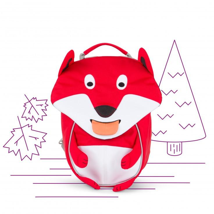 Affenzahn Small Frida Fox Backpack for Kids - Lightweight & Waterproof School Bag for Boys & Girls - Perfect for Preschool, Daycare & Outdoor Adventures