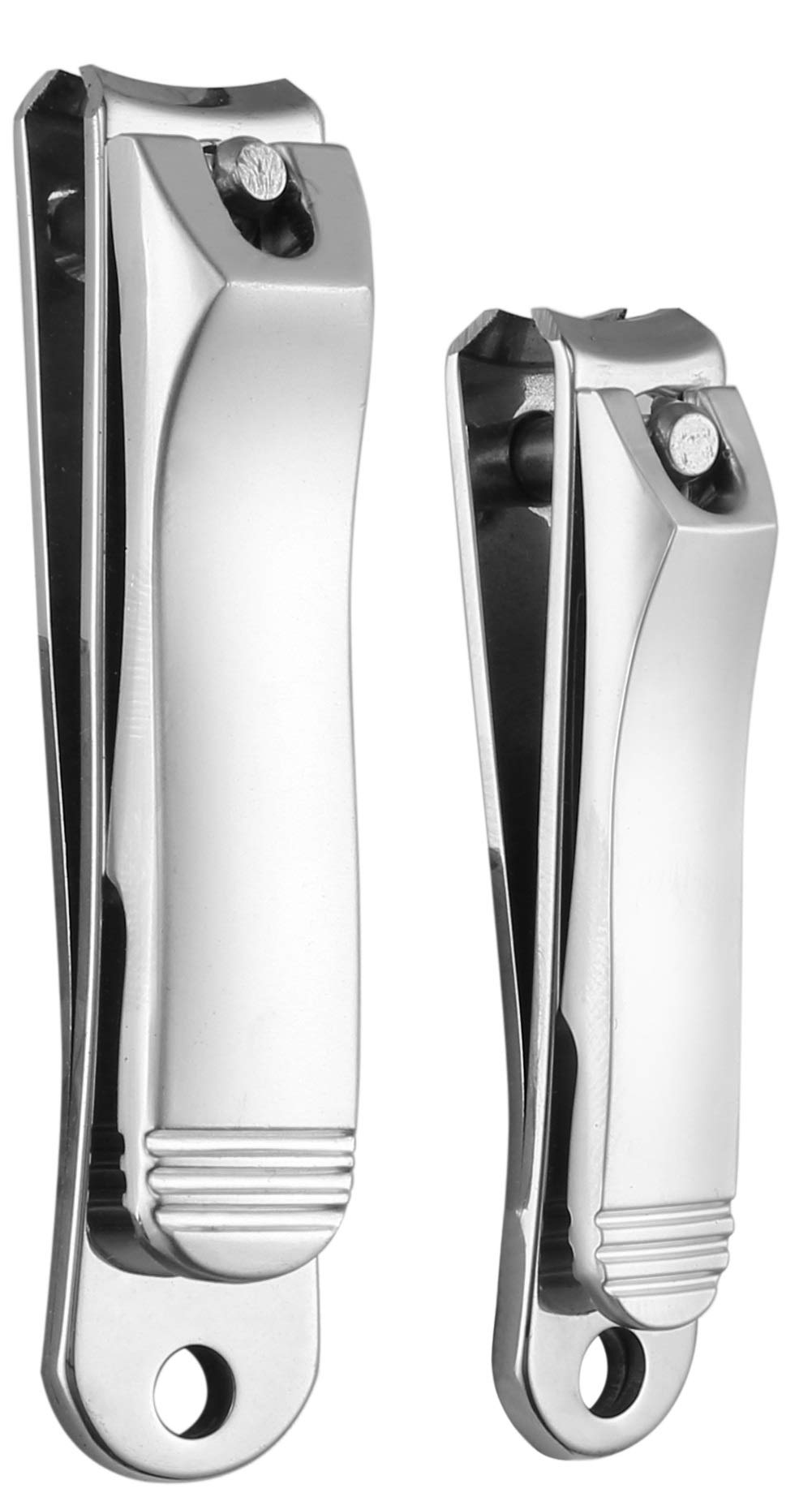 Professional Nail Clipper Set for Men - Cuticle Cutter, Finger & Toe Nippers for Thick Nails with Non-Slip Handle & Built-in File | Curved Blade Design Prevents Nail Fungus | Perfect for Home, Travel & Salon Use