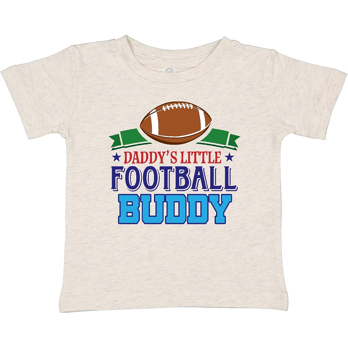 Inktastic Football Boys 'Daddy's Little Football Buddy' Baby T-Shirt - Cute Outfit for Game Day, Father-Son Bonding & Sports-Themed Events