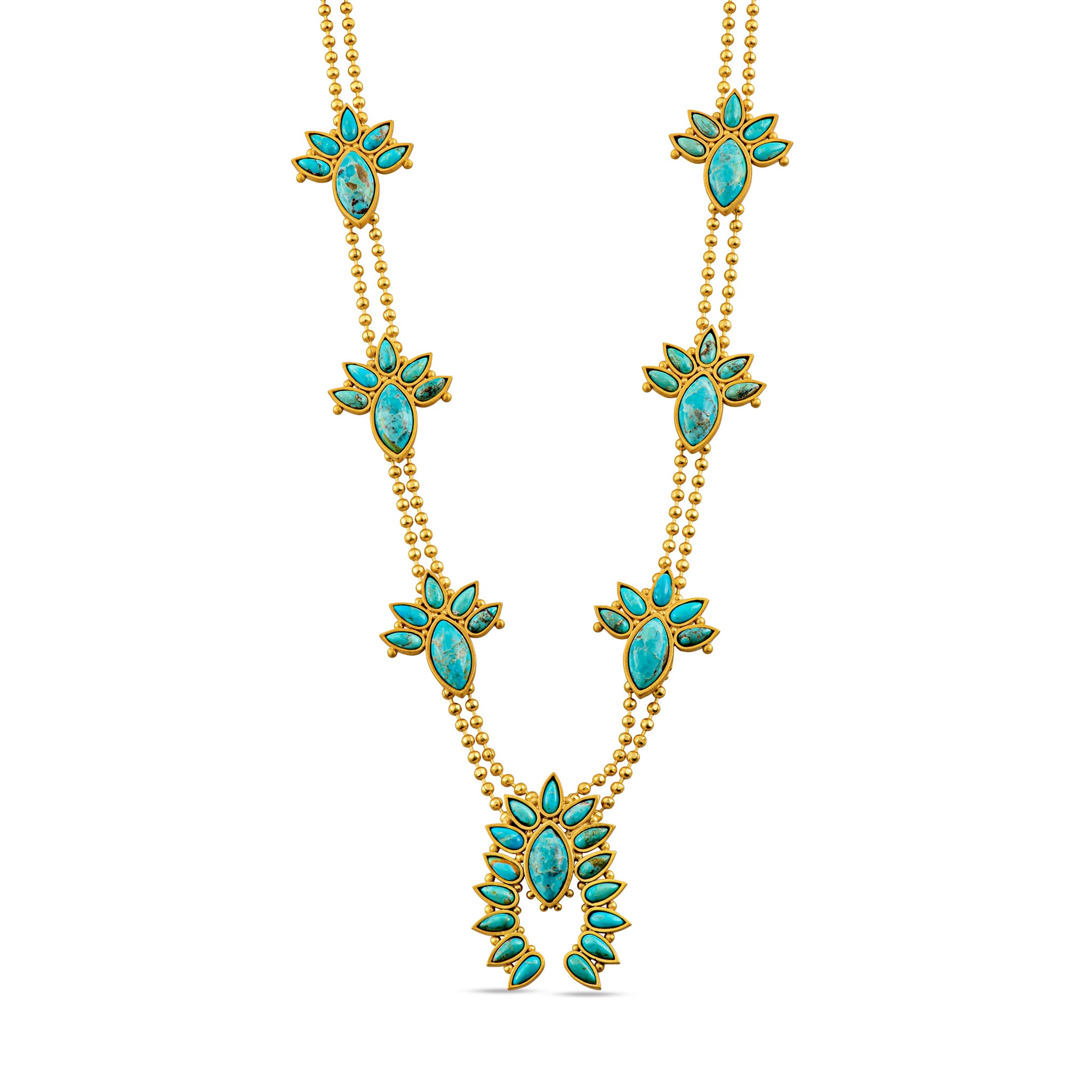Handmade Sterling Silver Sweet Squash Blossom Necklace - Southwest Style Jewelry for Women | Perfect for Boho Fashion, Festivals & Special Occasions