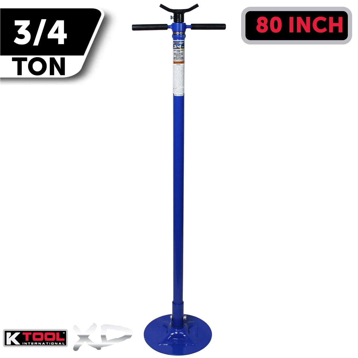 K Tool International 3/4 Ton (1,650 lb.) Heavy Duty Utility Underhoist Stand (XD) - Perfect for Auto Repair Shops & Home Garage Vehicle Maintenance