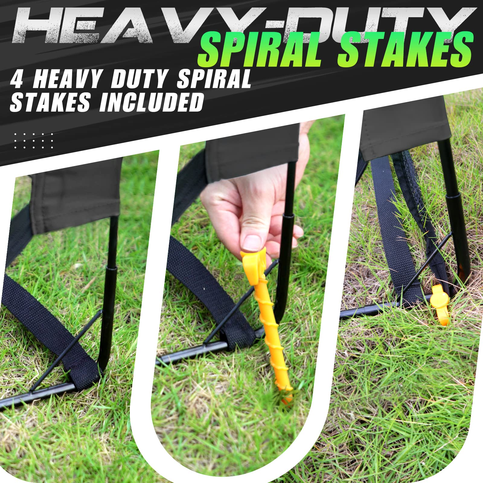 Foldable Soccer Goal for Kids & Adults - 5x3, 6x4, 9x5FT Portable Soccer Net with Carrying Bag - Perfect for Backyard Training, Youth Soccer Practice & Outdoor Sports Games